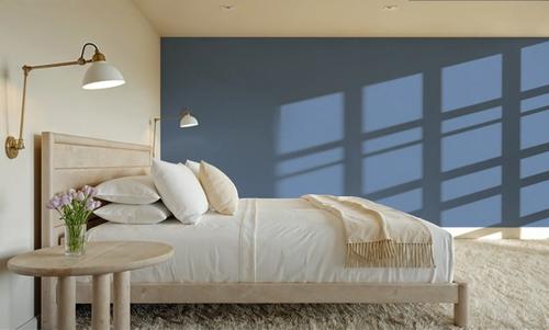 Faux Sand Stucco Finish, Periwinkle