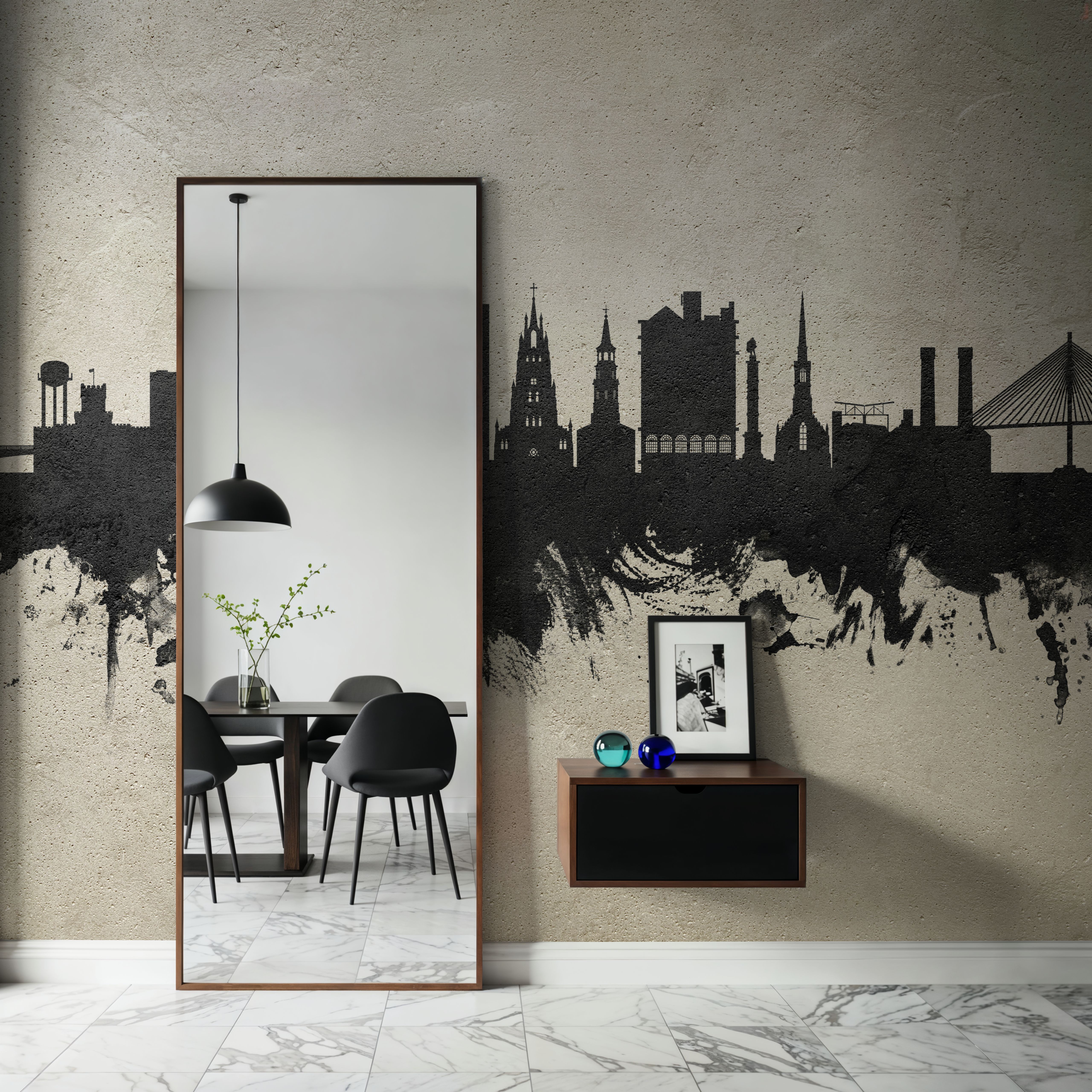 Charleston South Carolina Skyline Concrete