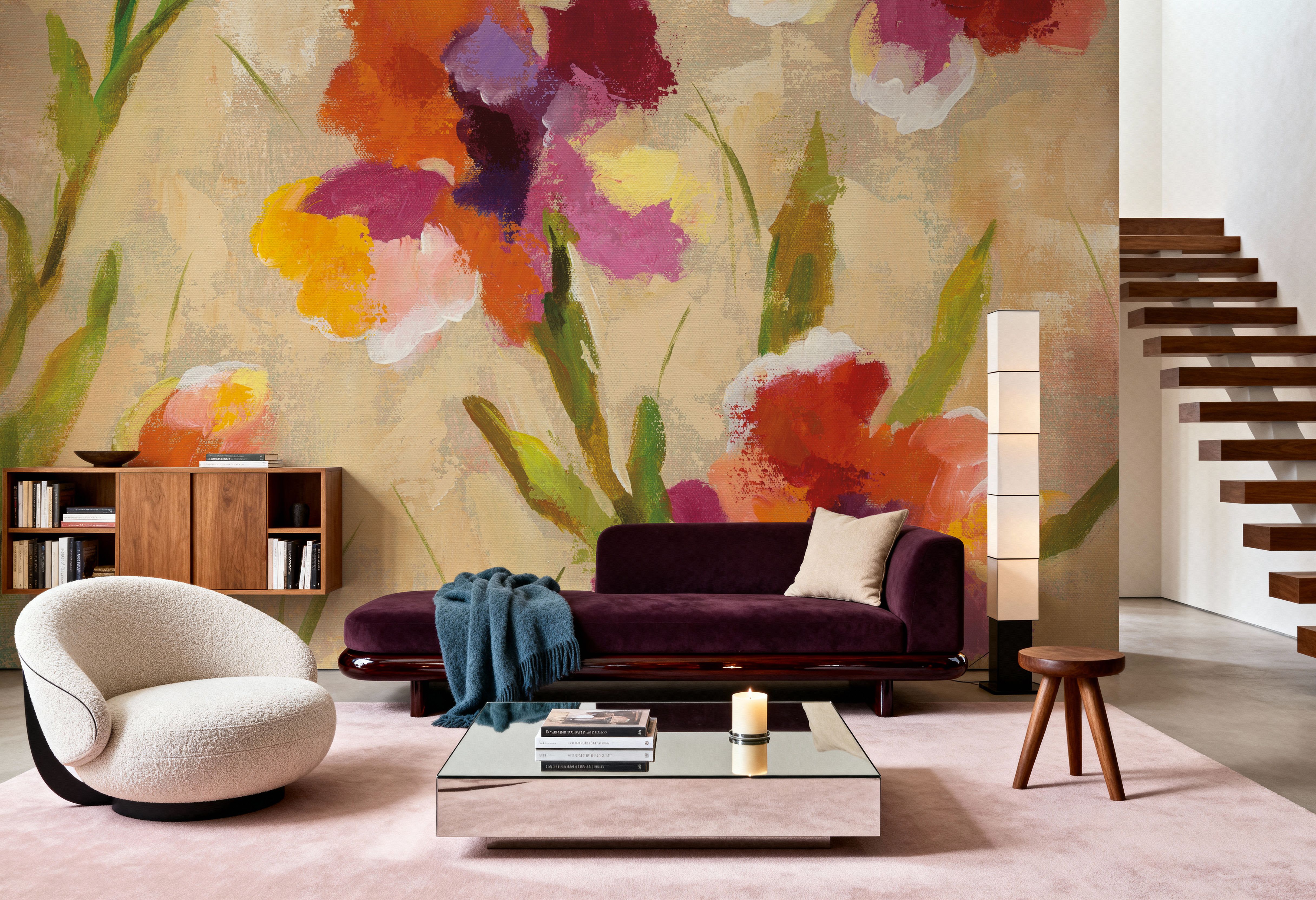 Bold Bright Flowers III, Tapeten