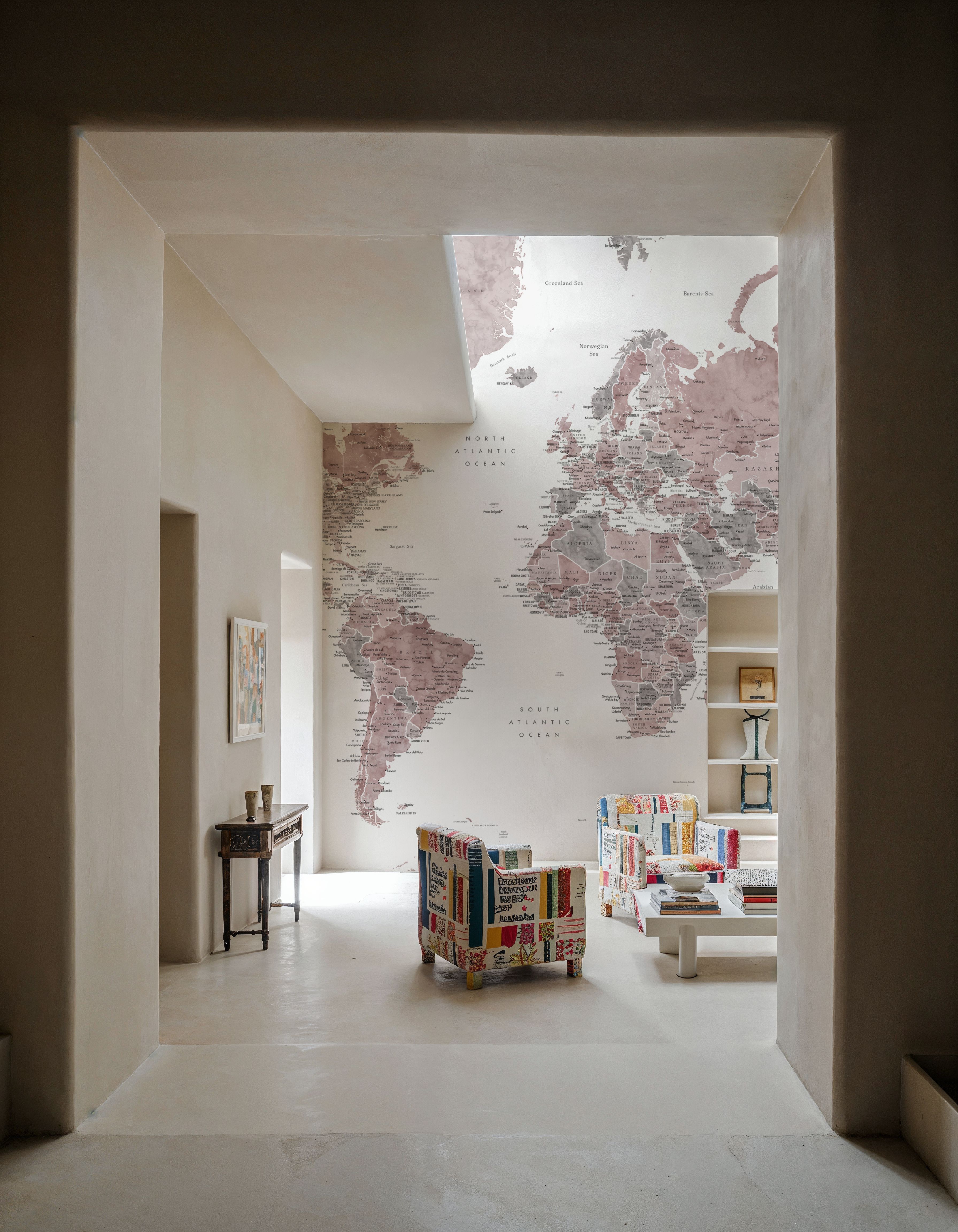 World Map Cities - Piper