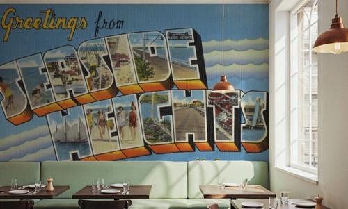 Greetings from Seaside Heights - Screenprint Postcard