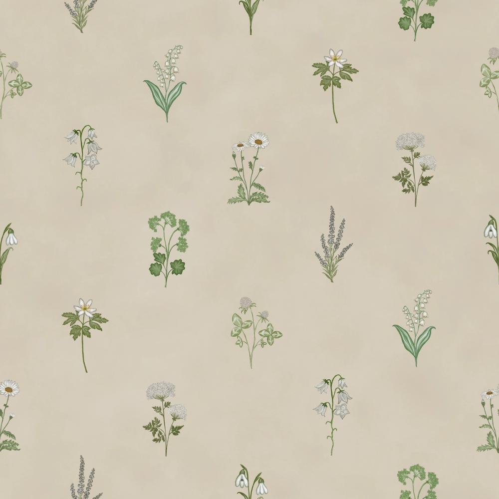 Nordic Flora Ivory Petite, Light Beige