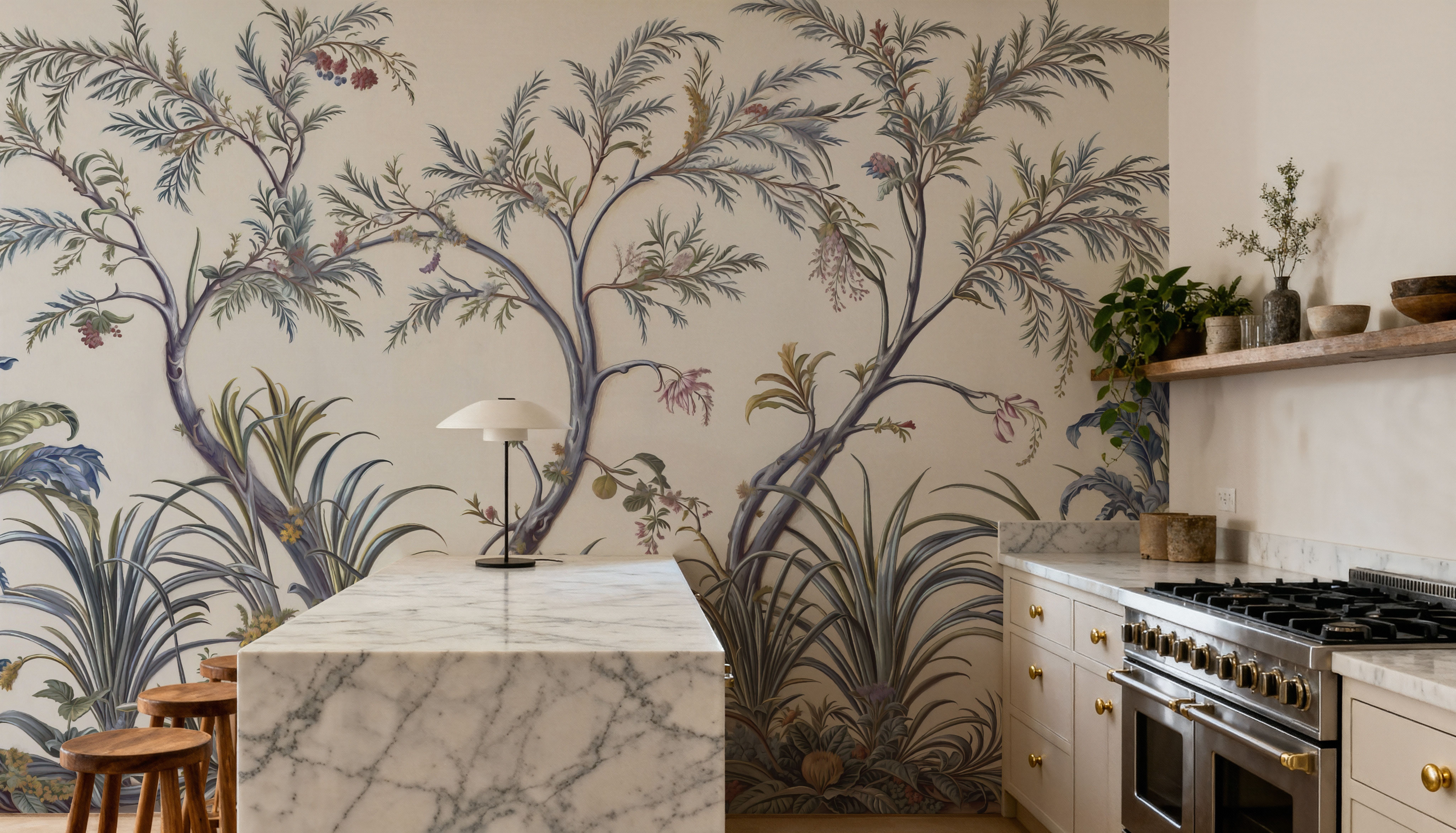 Intricate Garden, Blue & Yellow