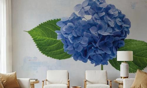 Bright Blue Hydrangea