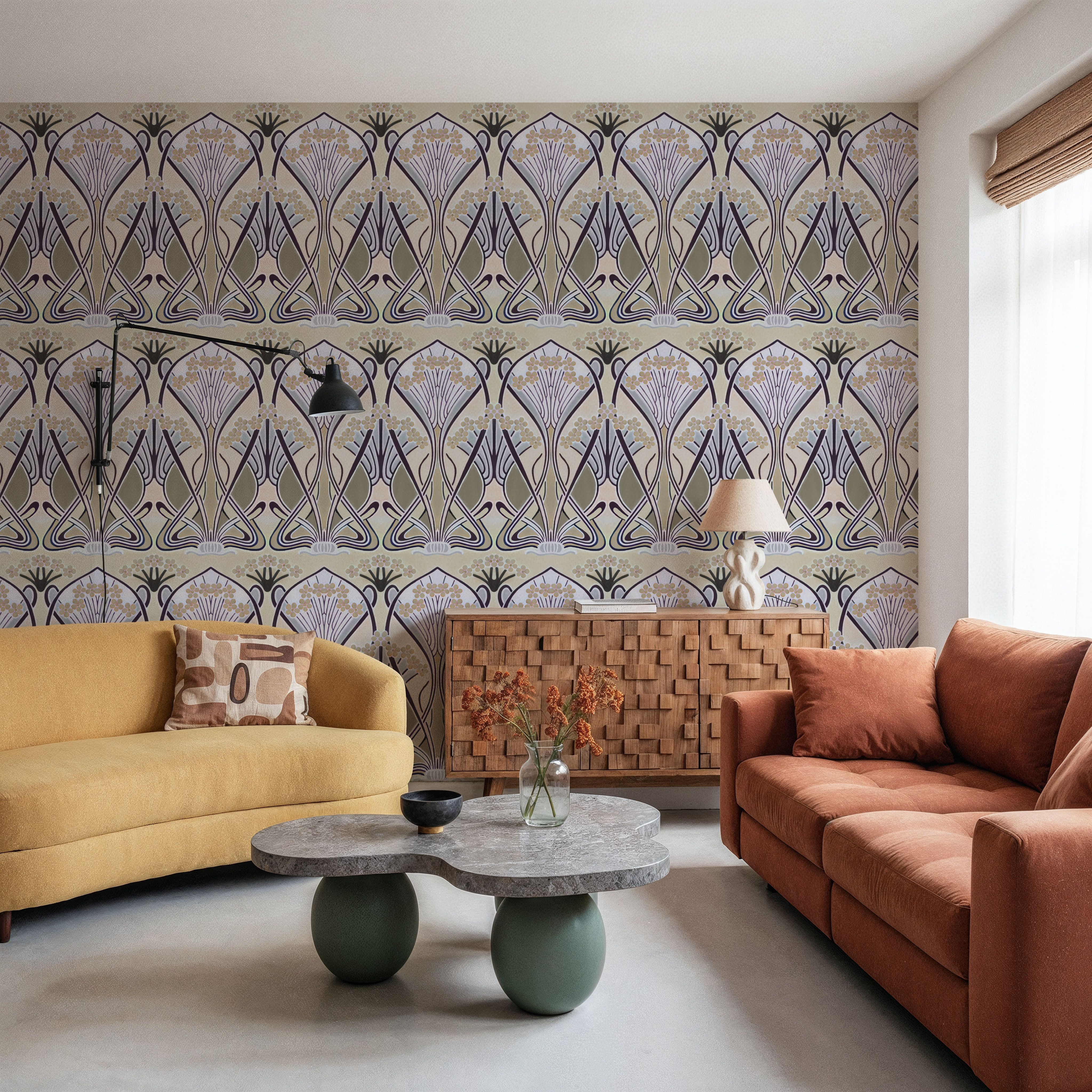 Floral Art Deco Aura, Butter