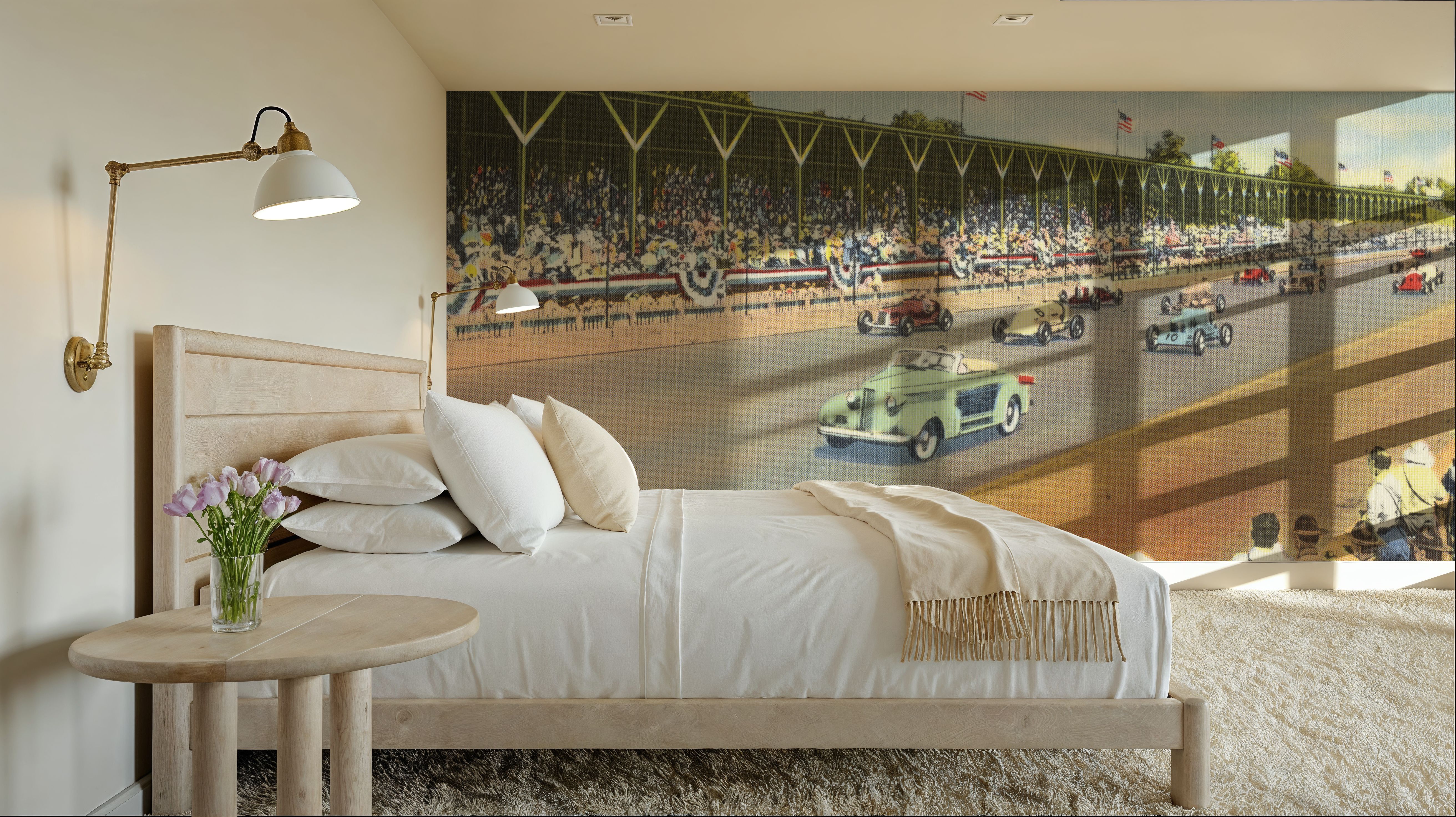 Greetings from Indy Speedway - Screenprint Postcard