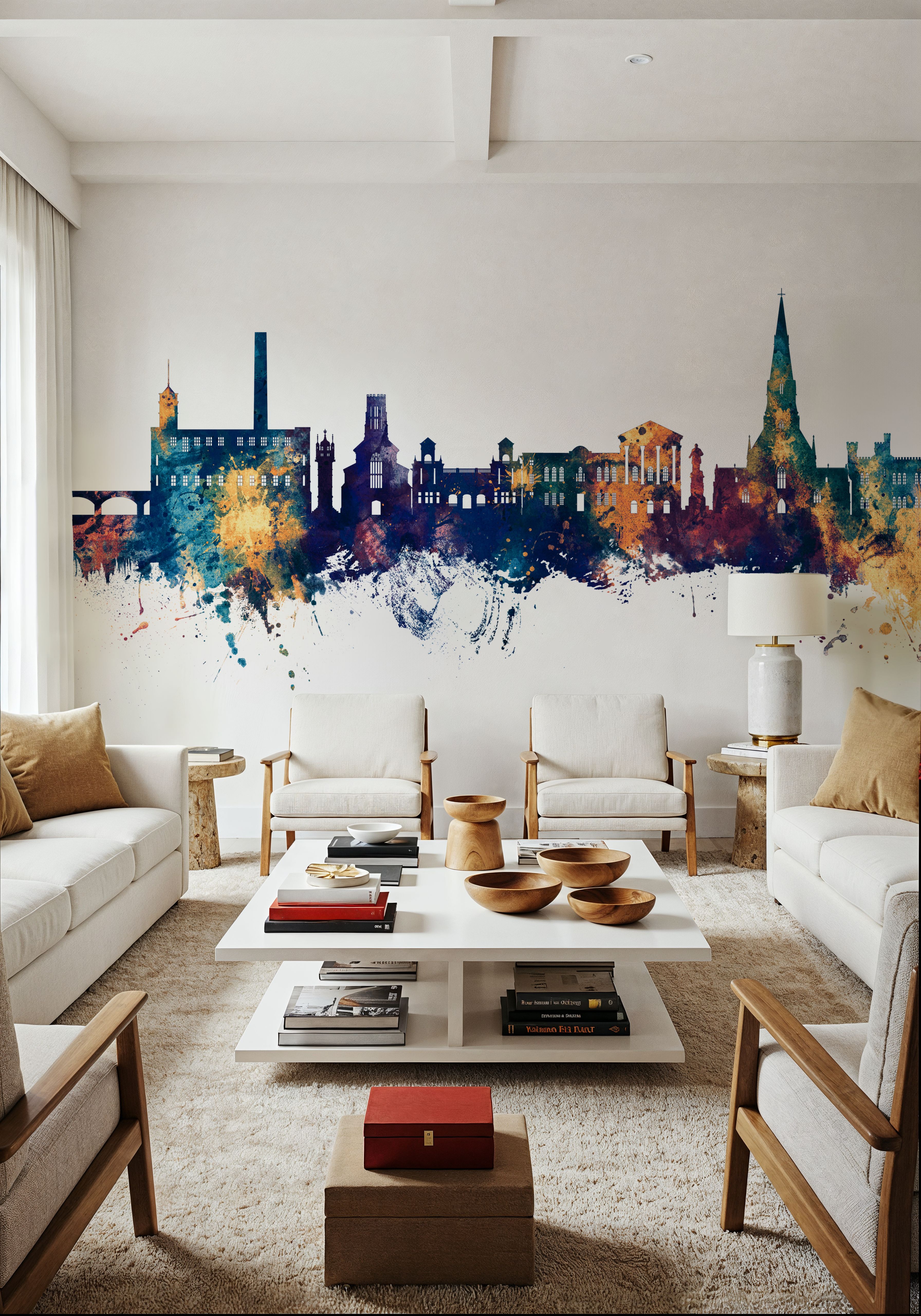 Bury England Skyline Blue & Bronze