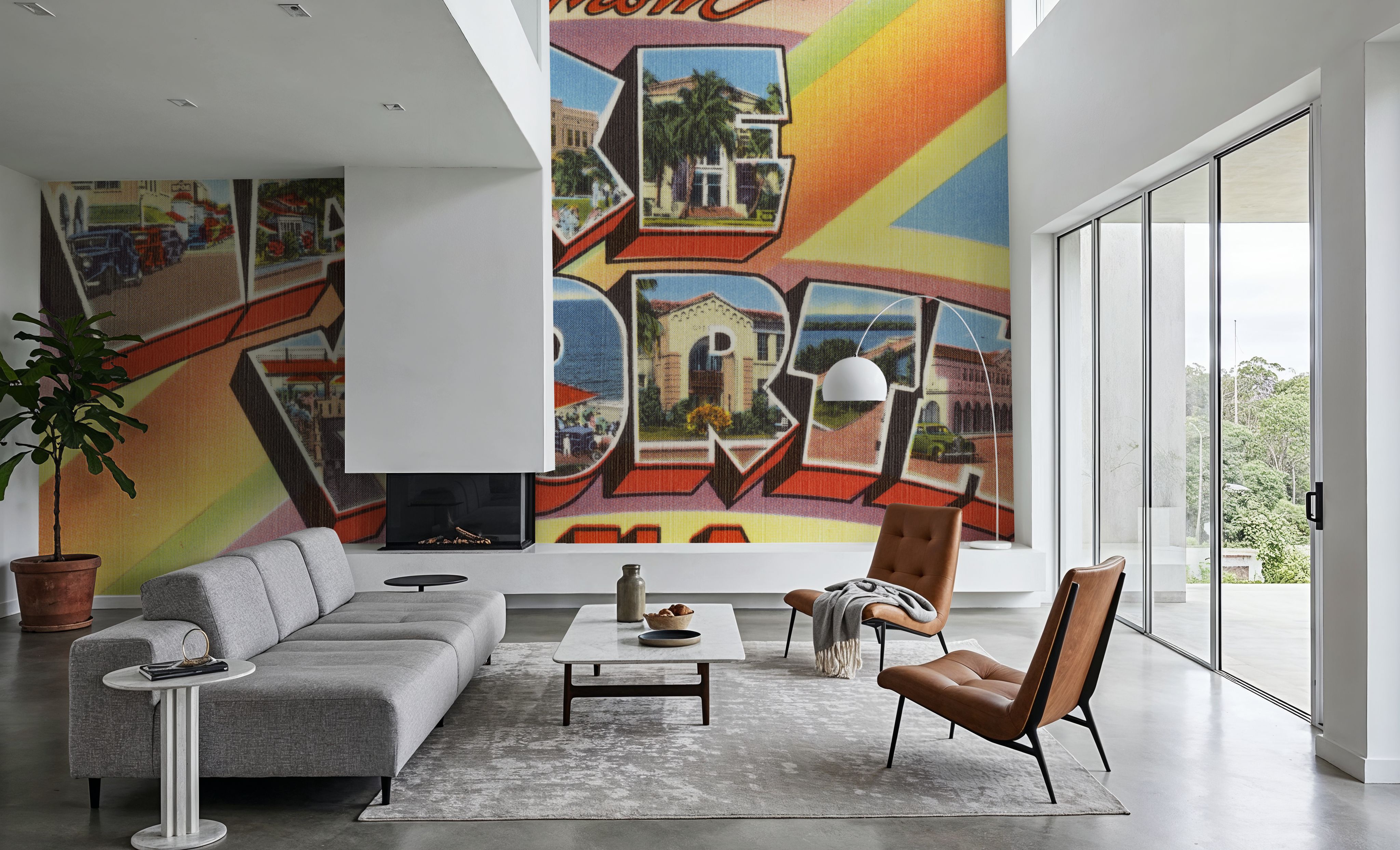 Greetings from Lake Worth - Screenprint Postcard