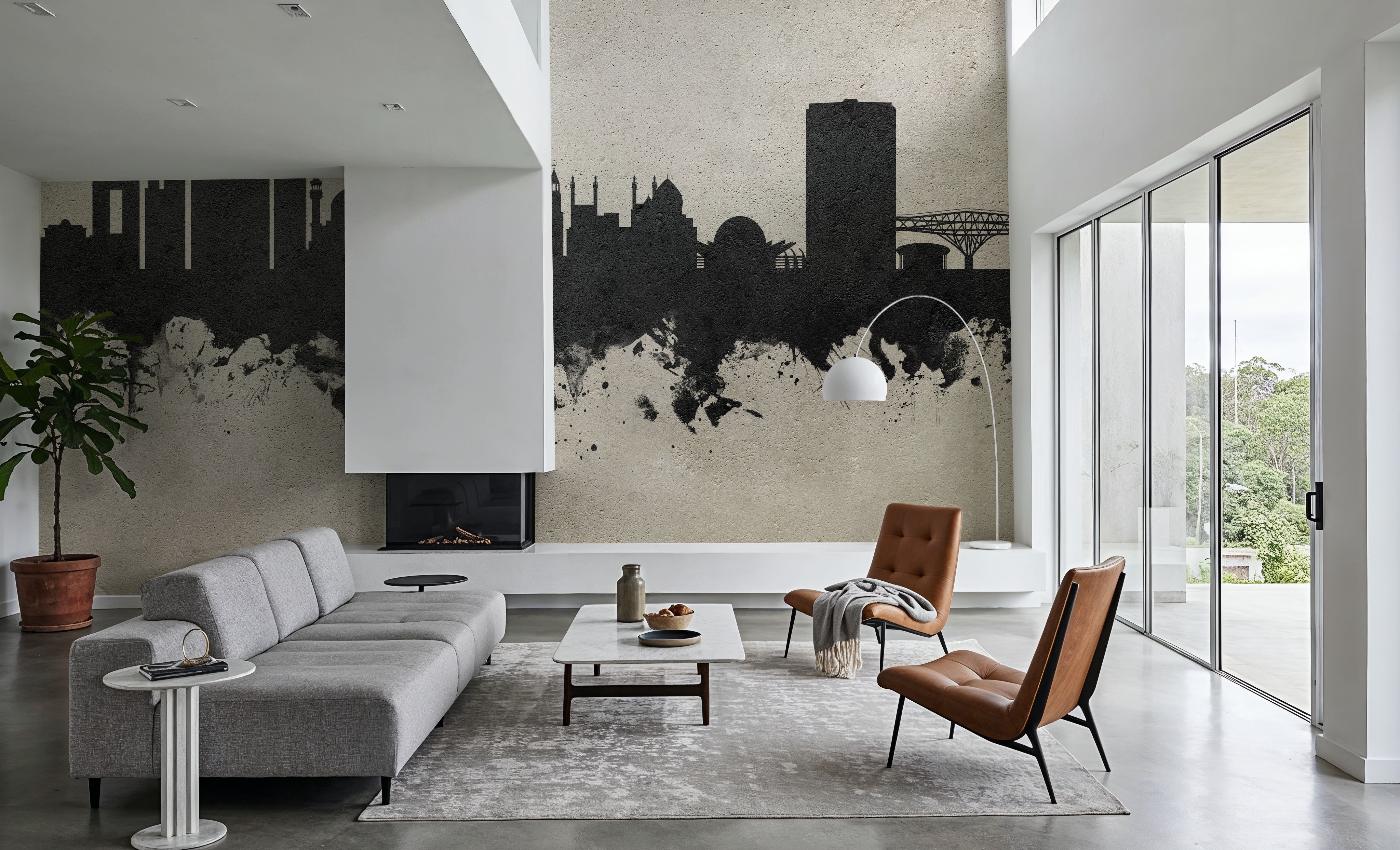 Tehran Iran Skyline Concrete, Wallpaper