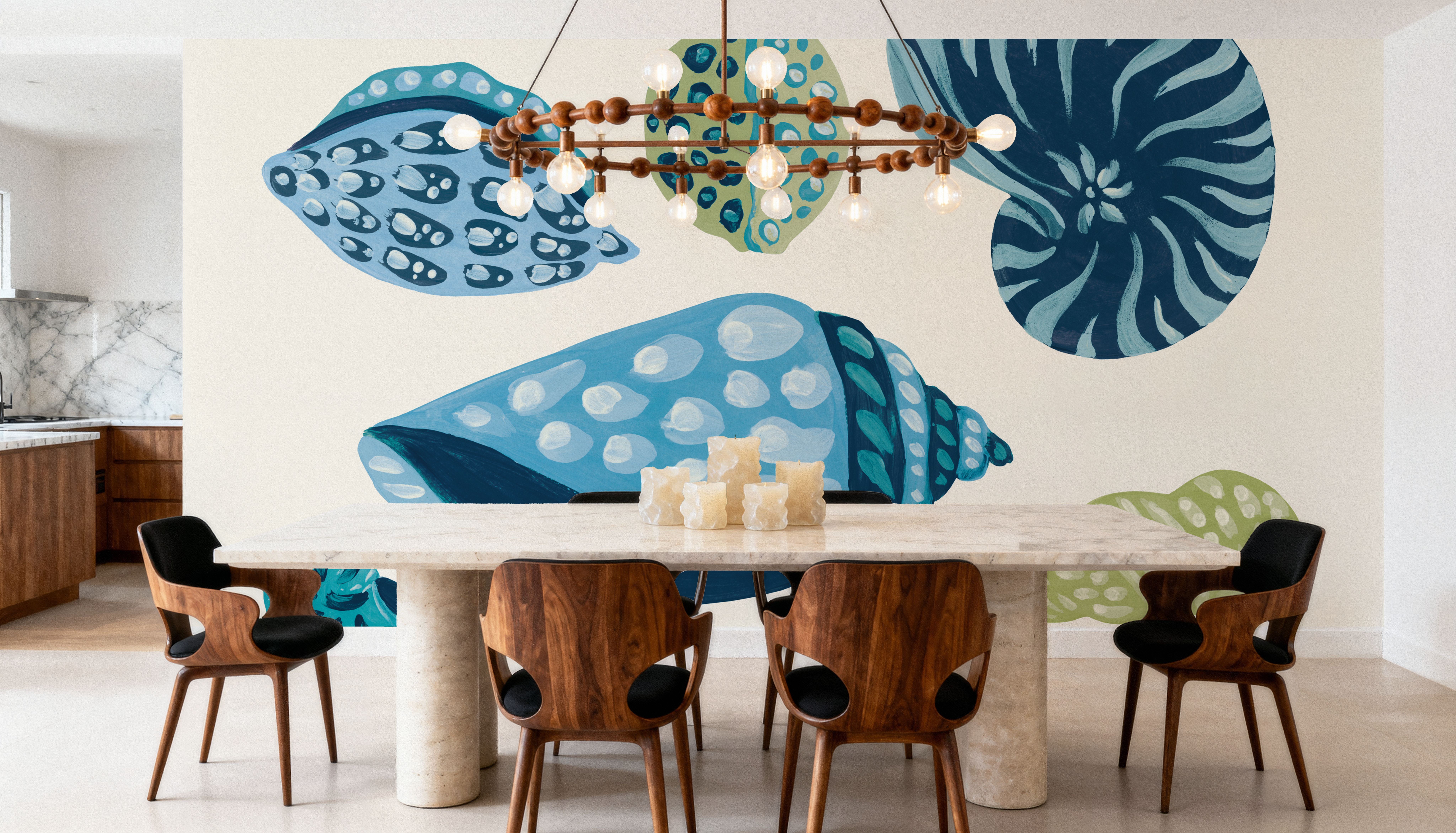 My Tropical Shell Collection I Blue