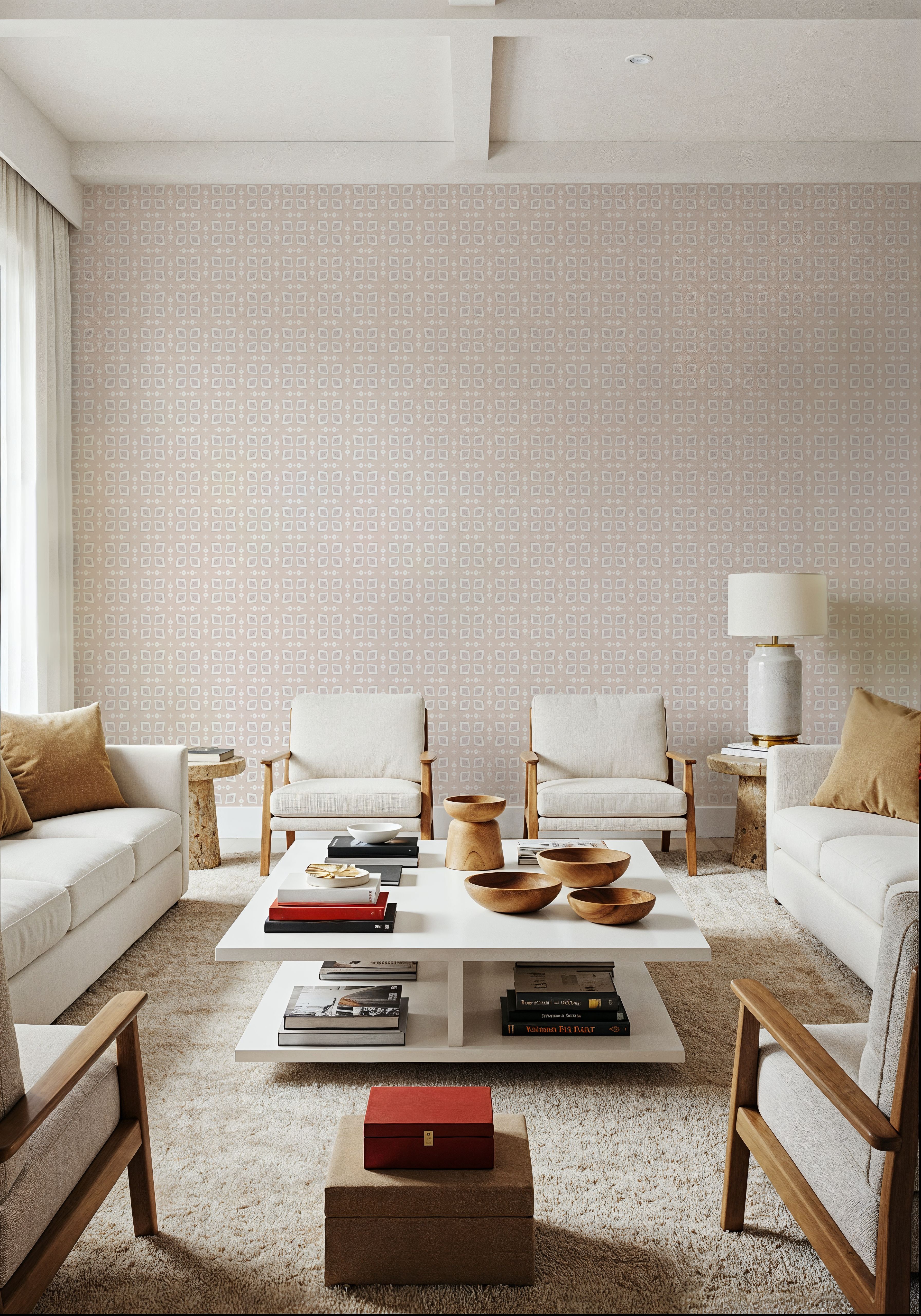 Zelij Cute Squares, Wallpaper