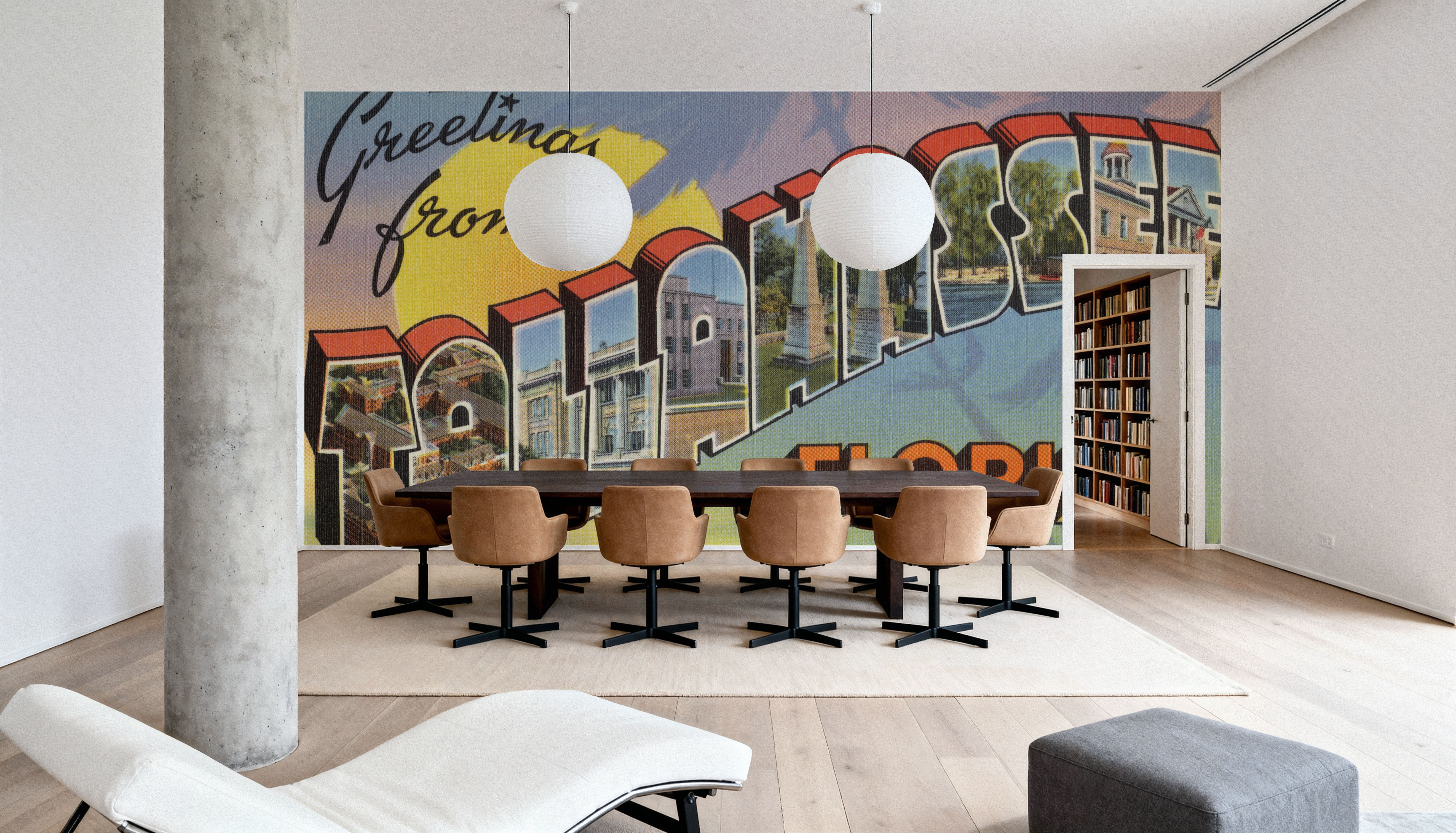 Greetings from Tallahassee - Screenprint Postcard