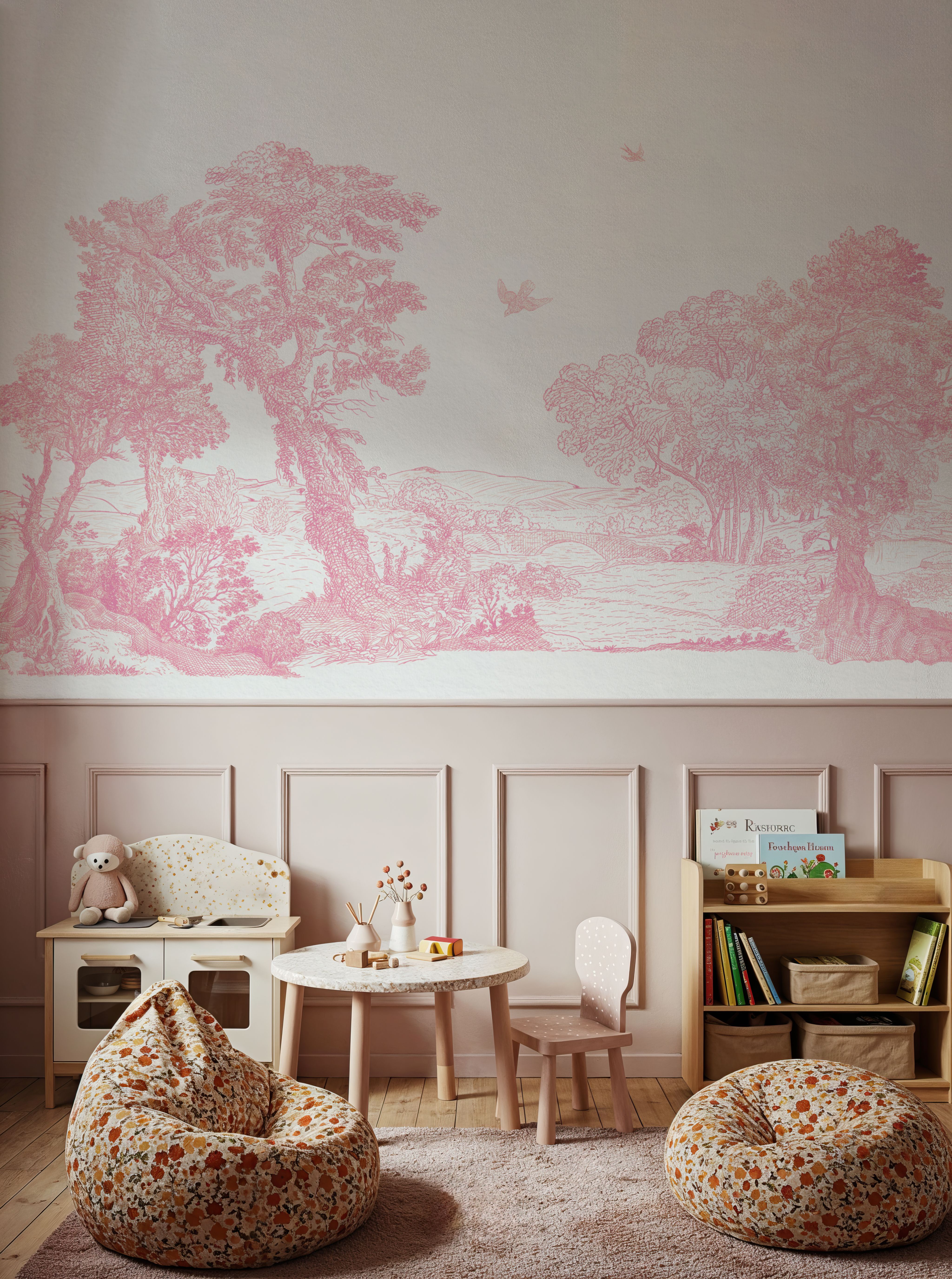 French Landscape, Pink Blush