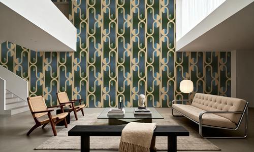 Art Deco Trellis, Green