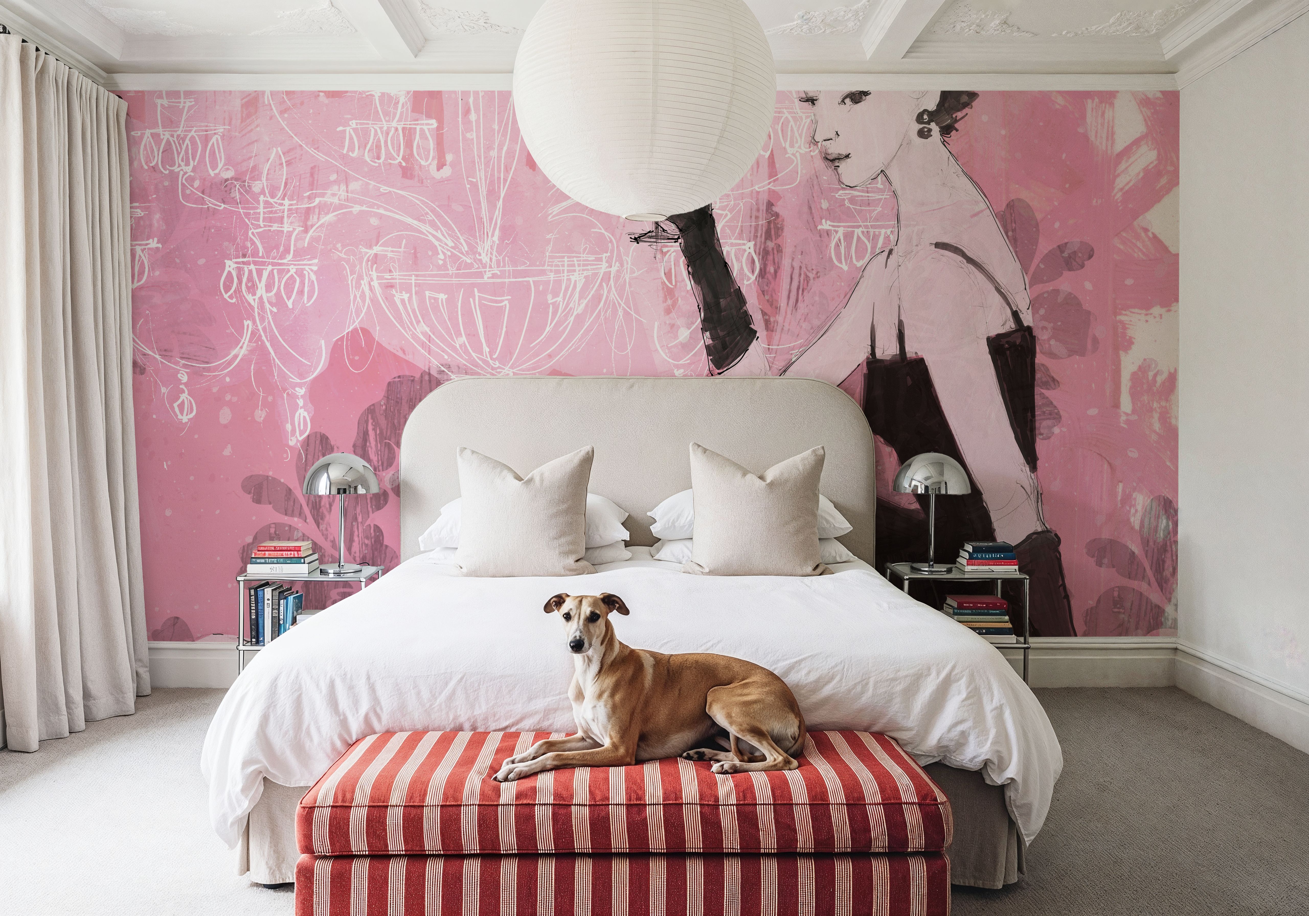 Couture Lady IV, Papier peint