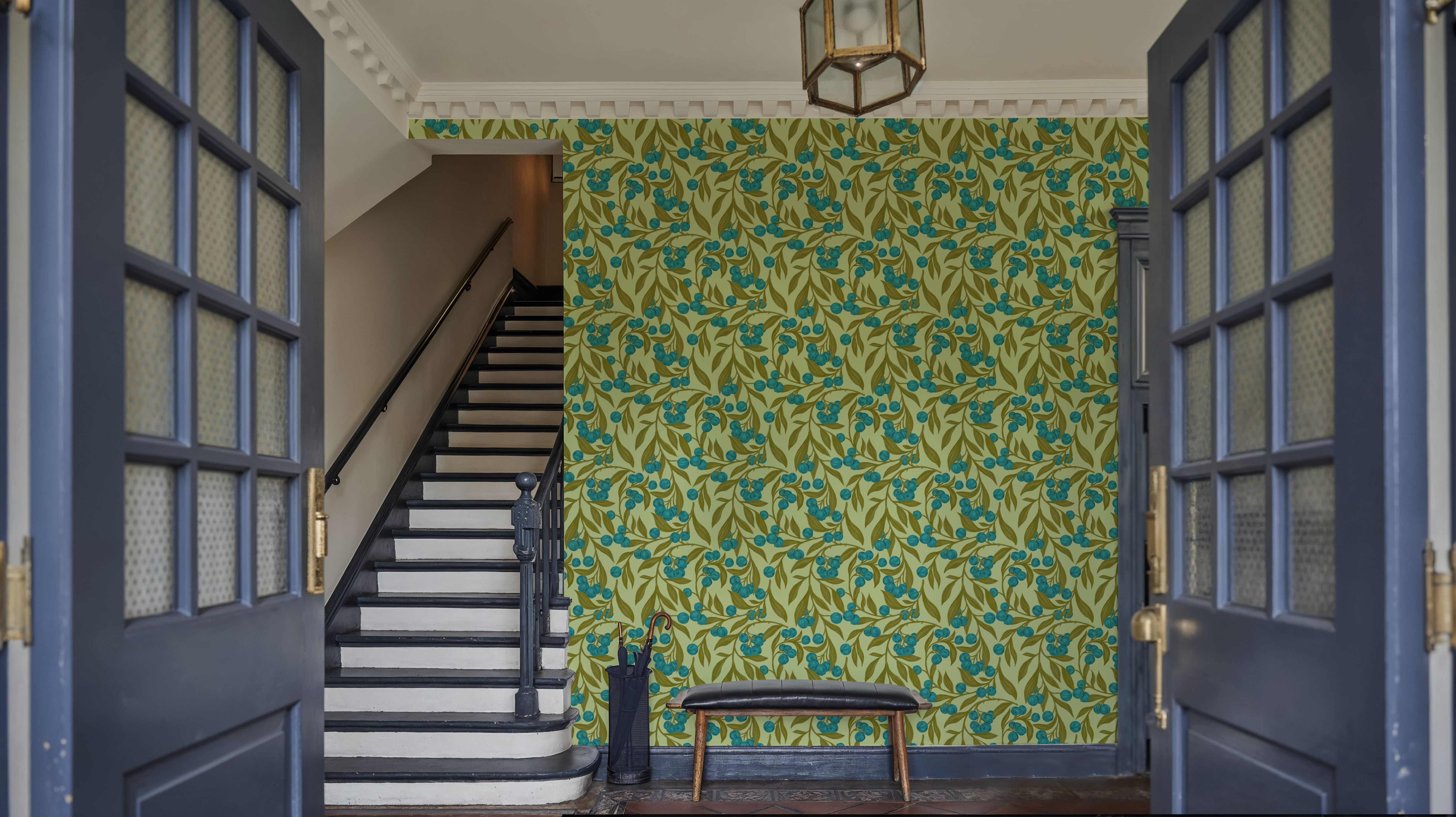 Autumn Berries, Blue