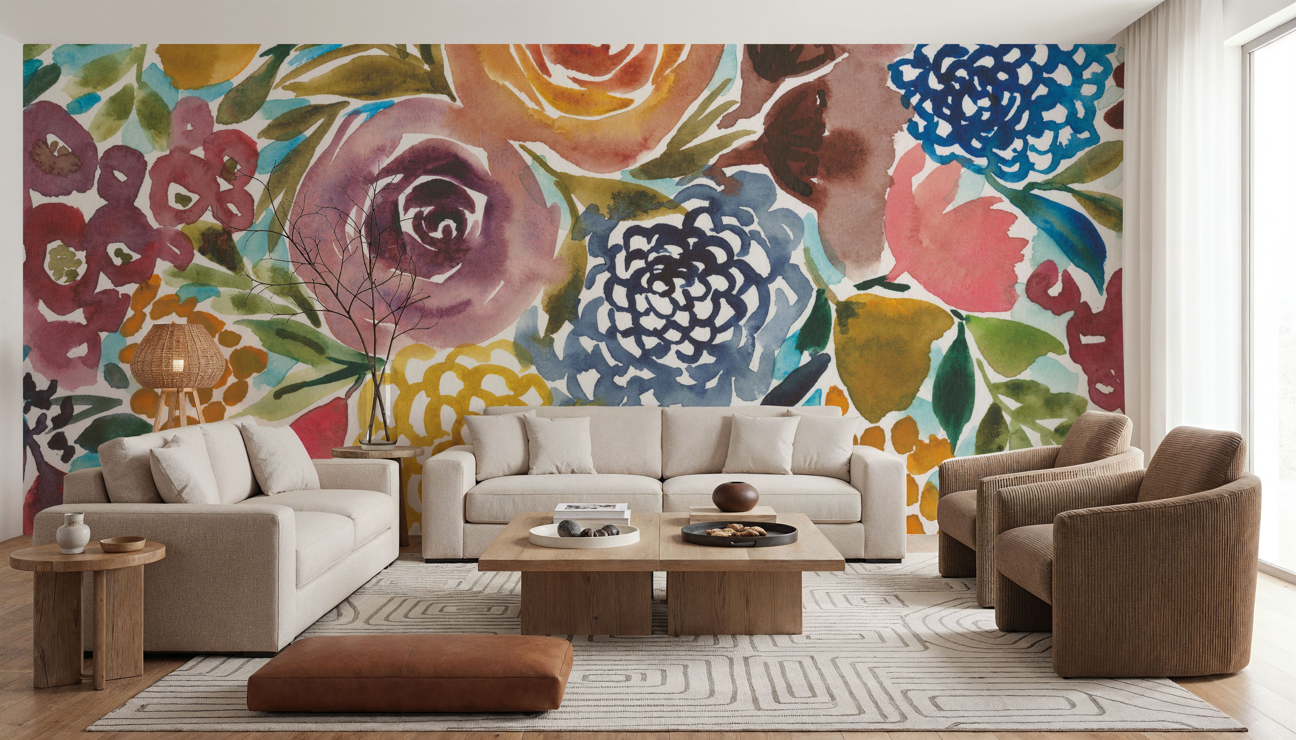 Floral Spray, Wallpaper