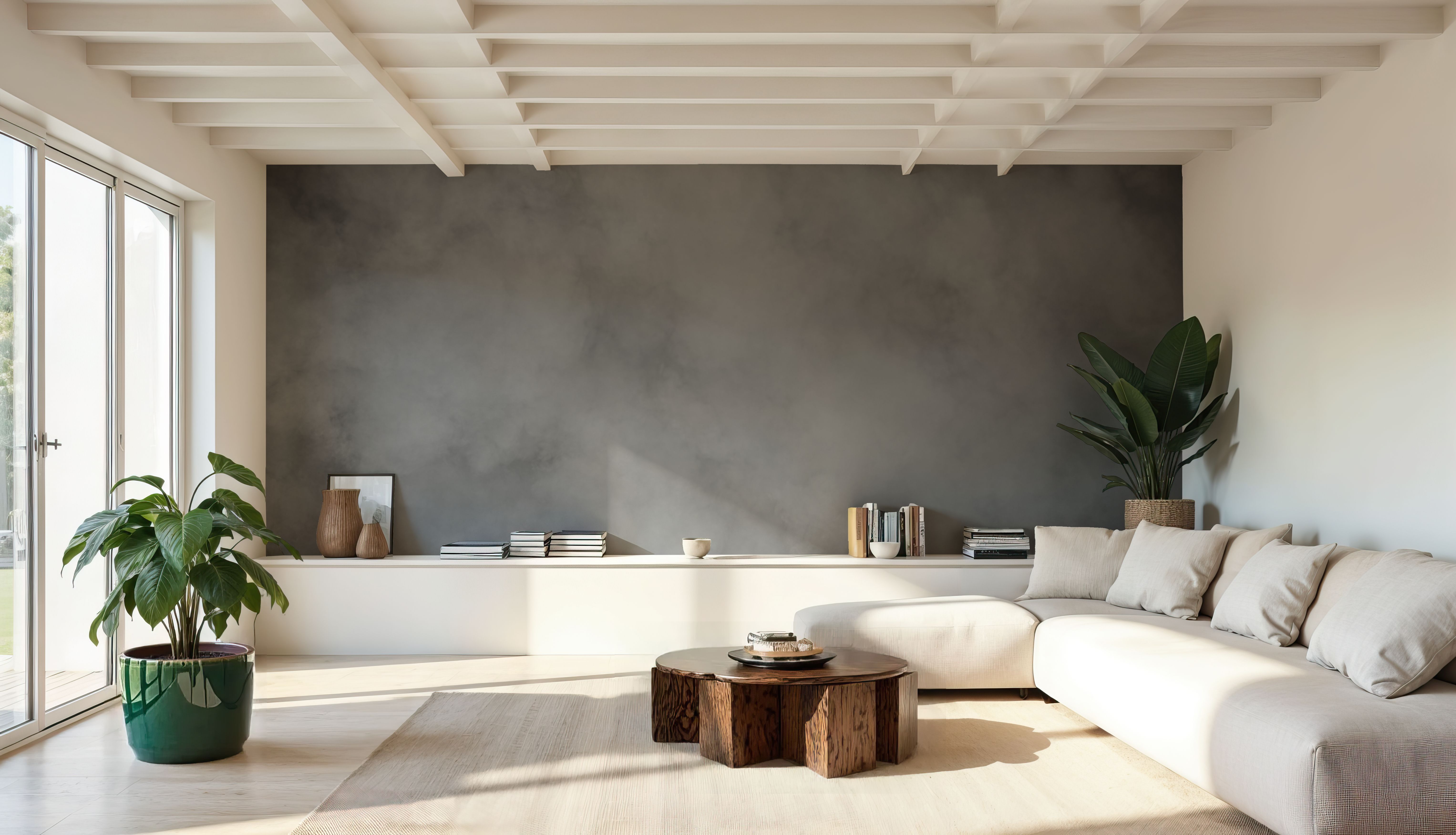 Soft Fog, Grey, Wallpaper