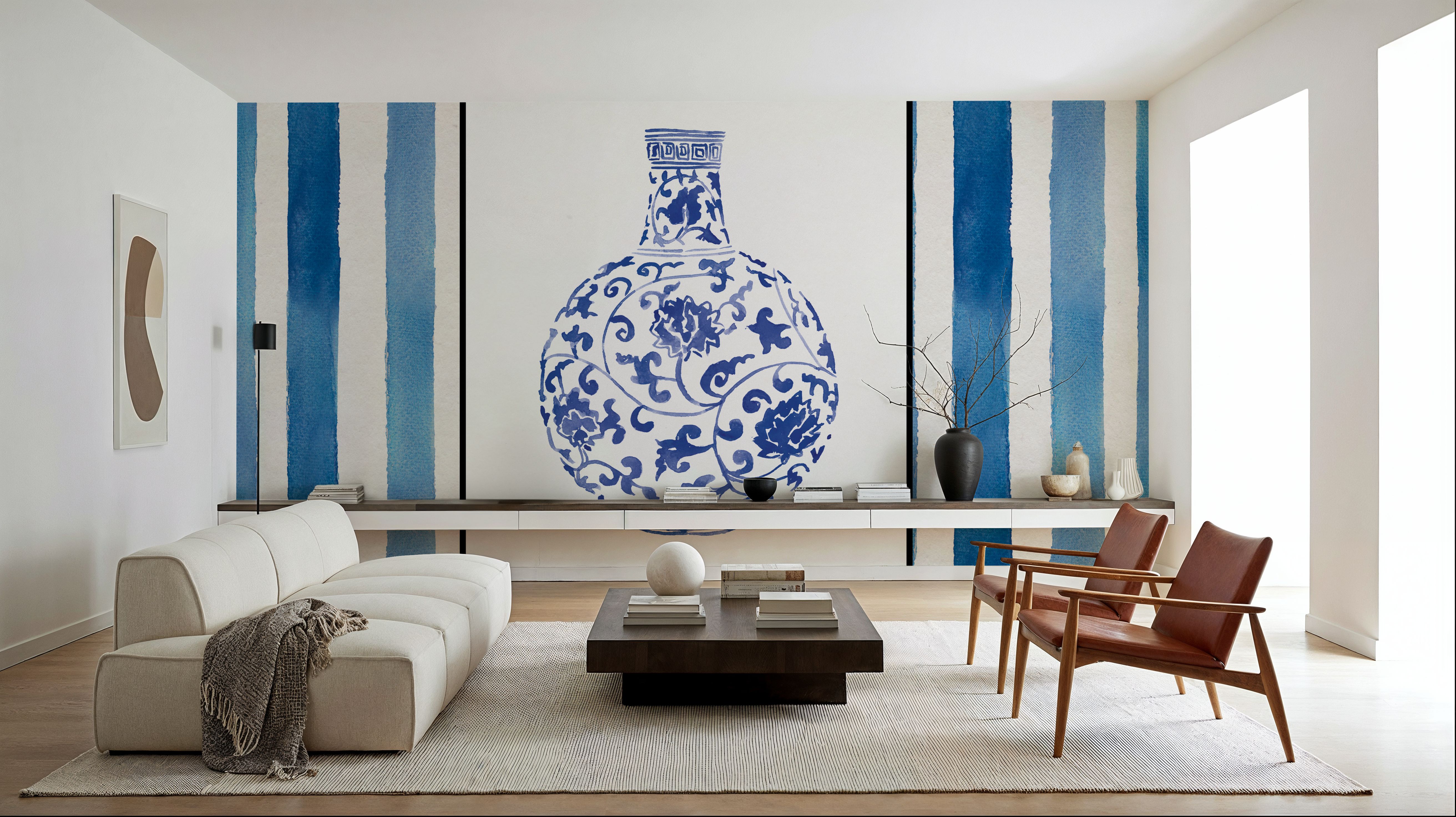 Chinoiserie Vase III Stripes