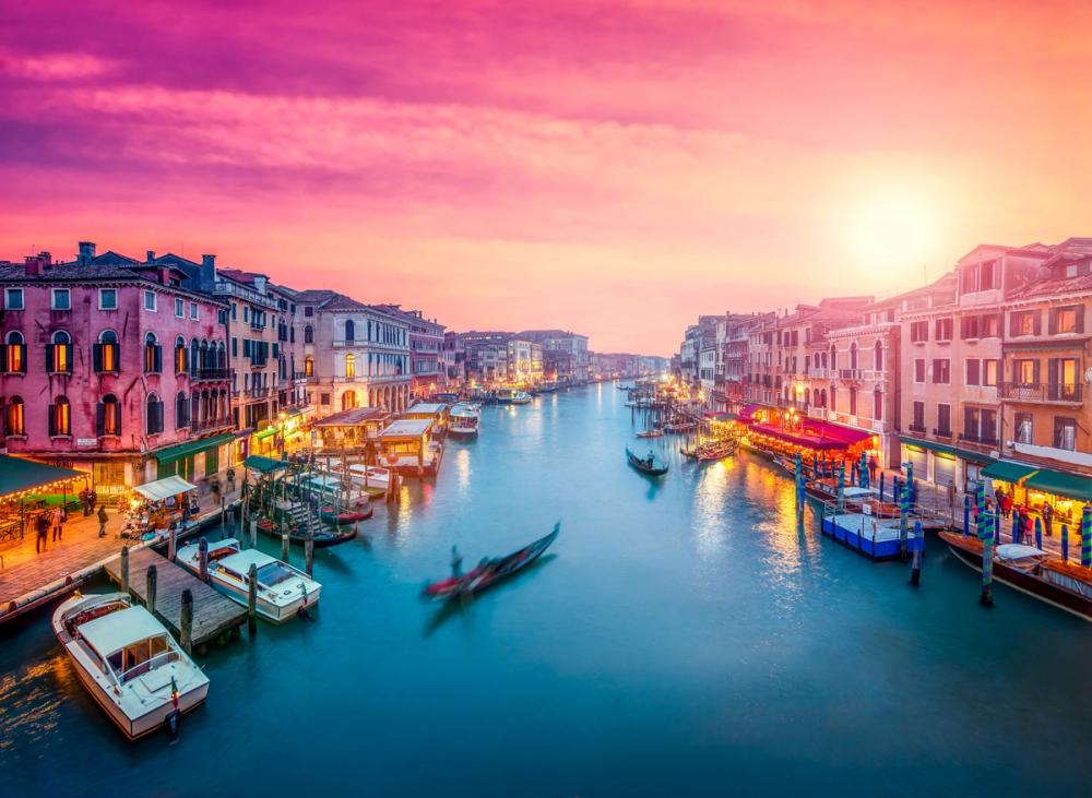 Grand Canal Sunset Pink
