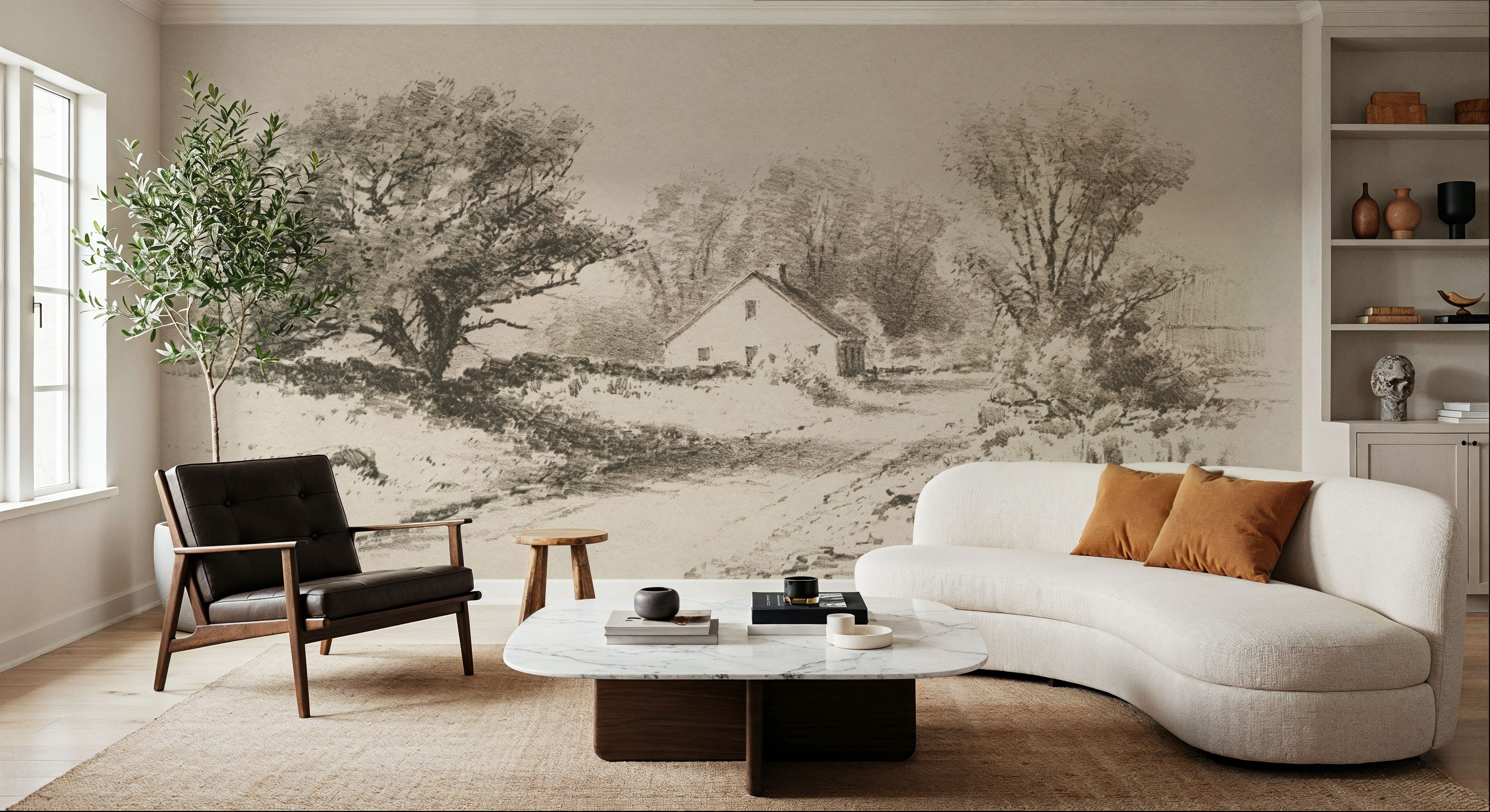 Cottage Pencil Drawing I