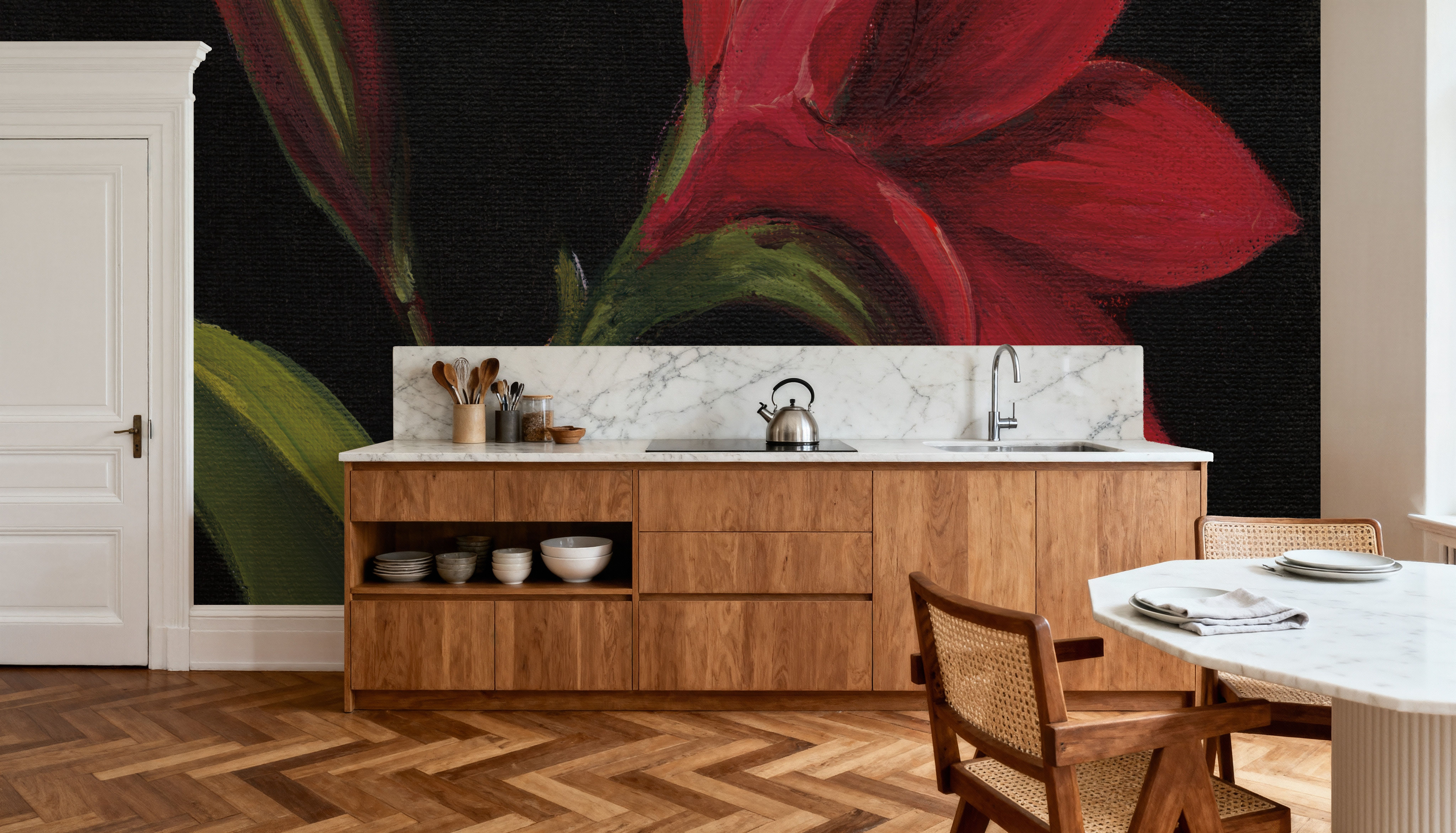 Amour Amaryllis, Tapet