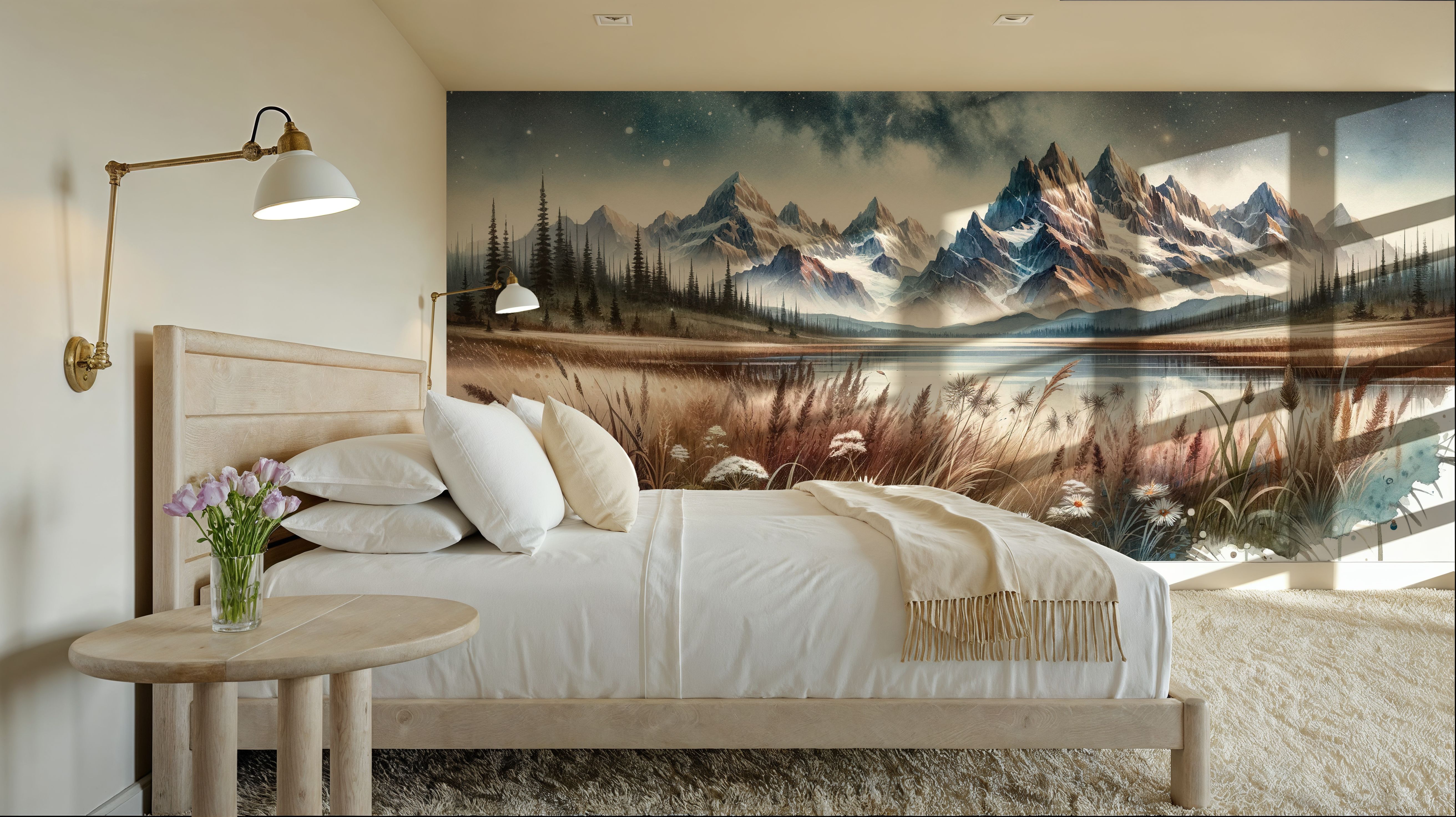 Starry Mountain Night