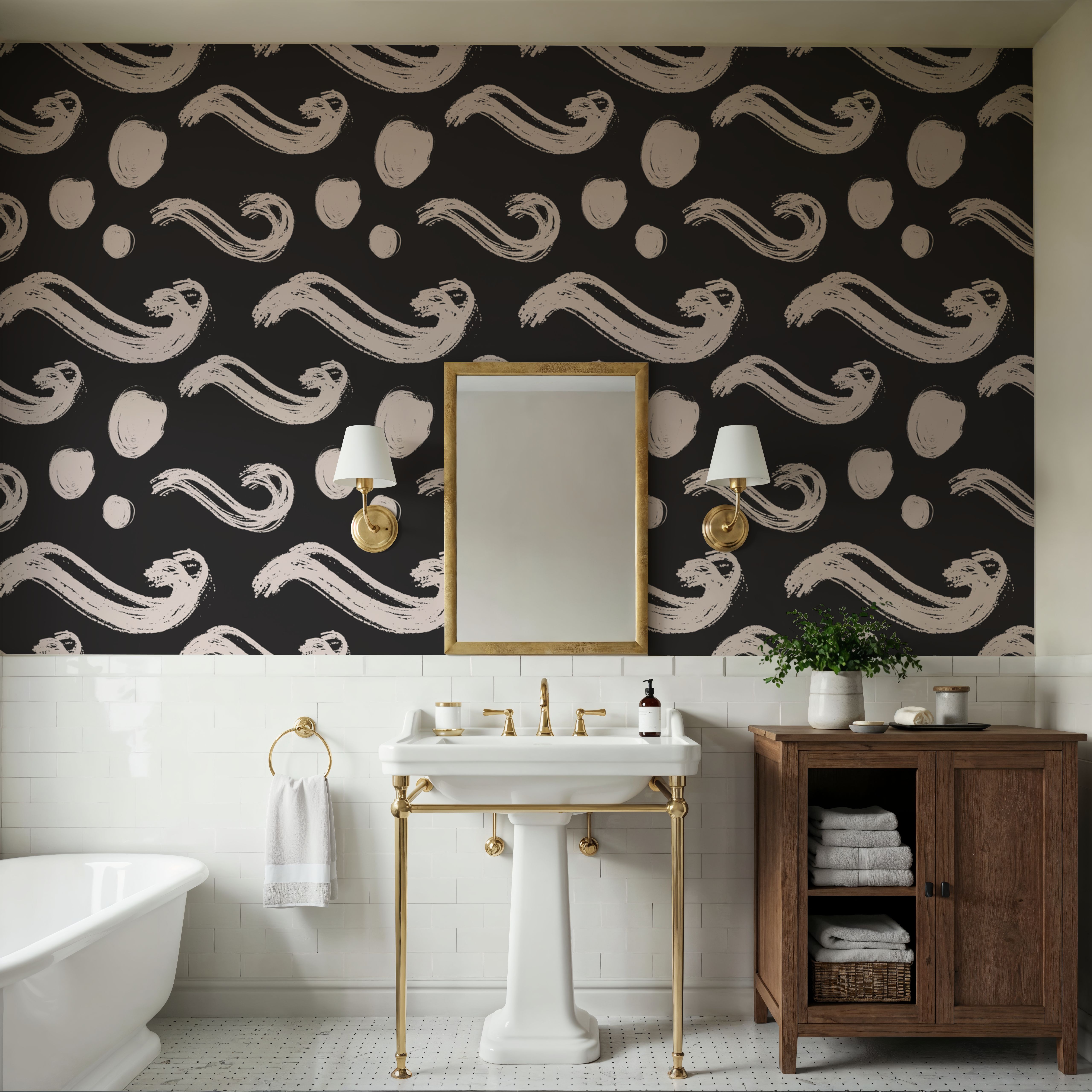 Spots And Swirls, Tapet