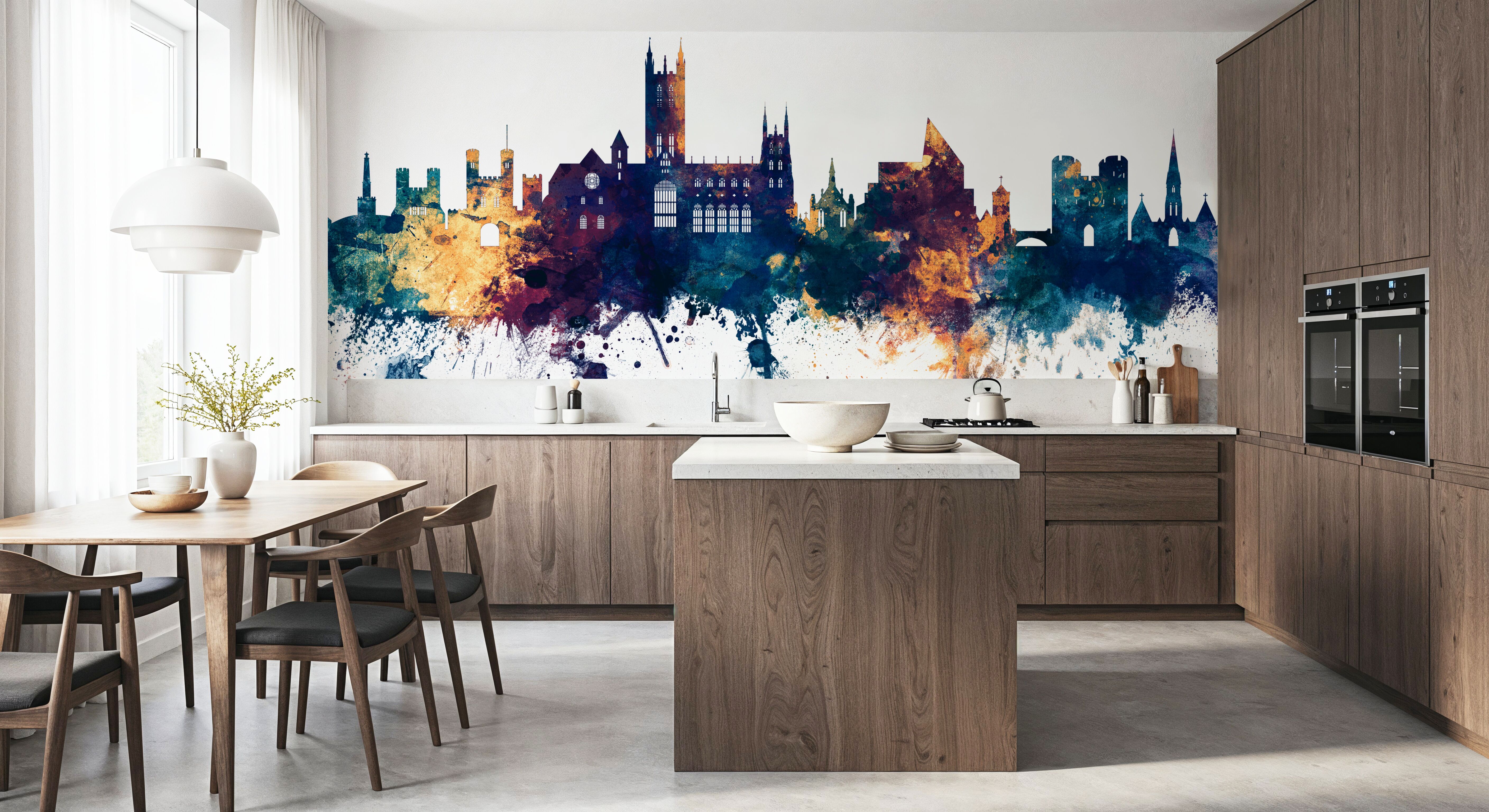 Canterbury England Skyline Blue & Bronze