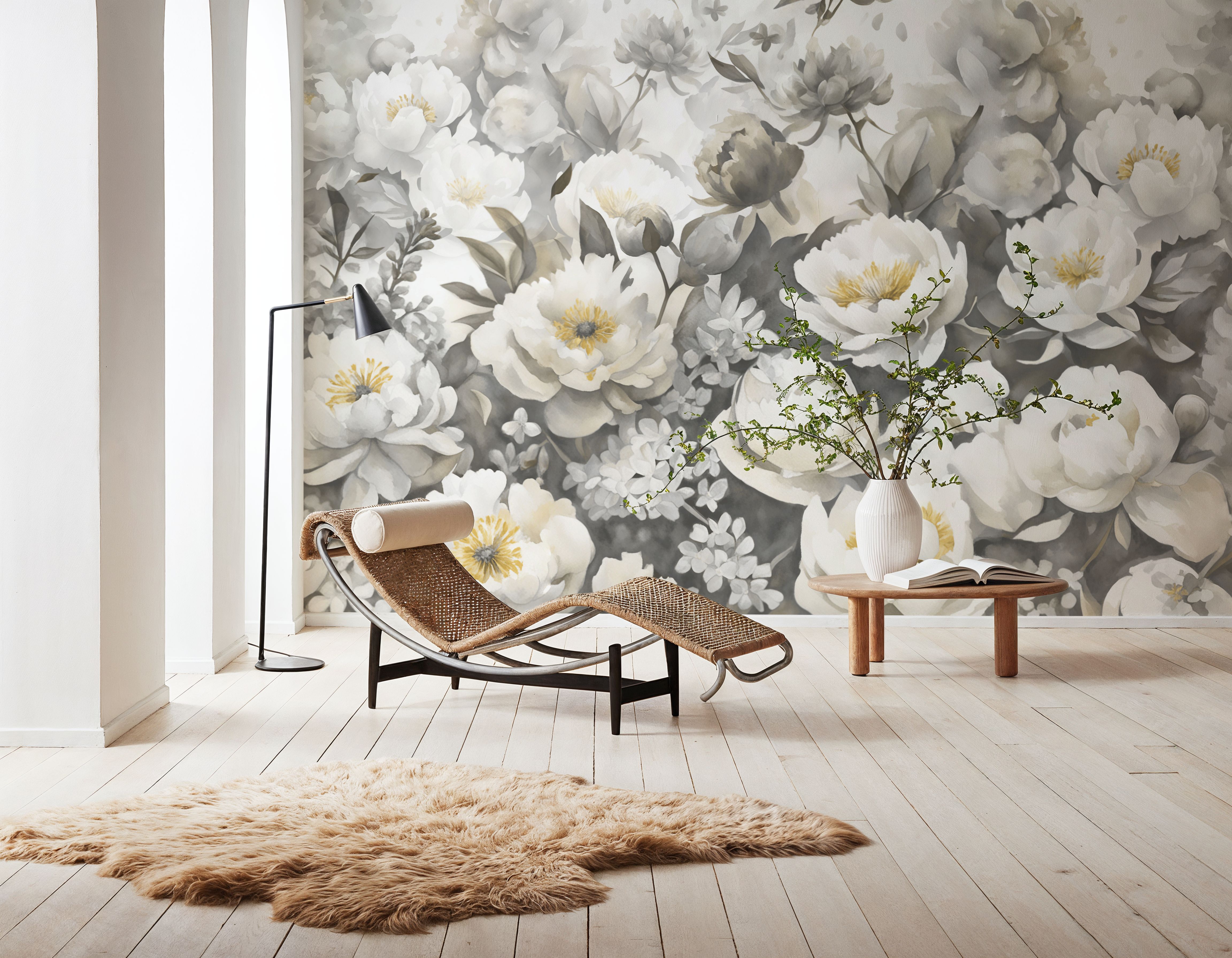 Watercolor Peonies Fall