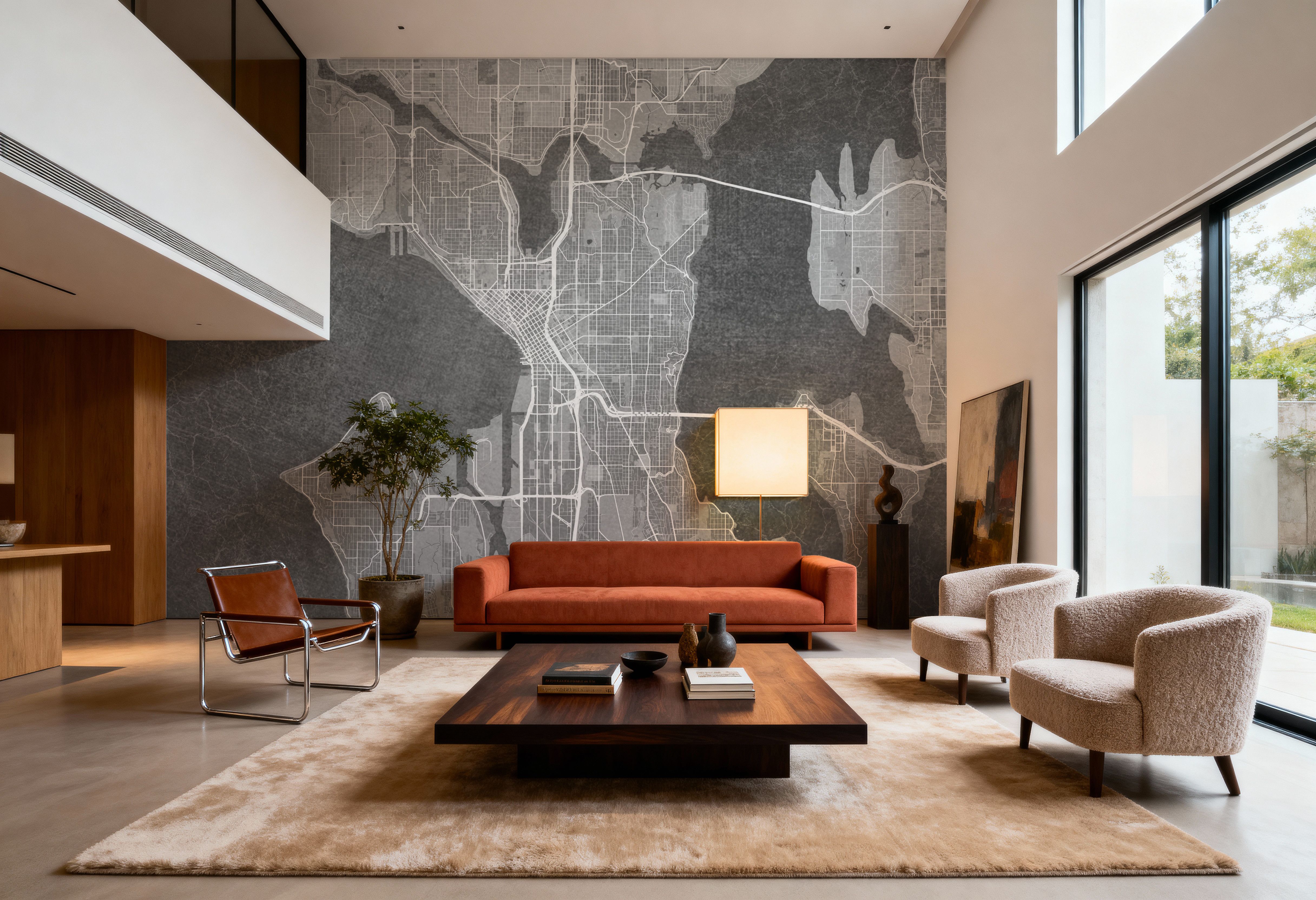 Seattle Grey, Carte da parati