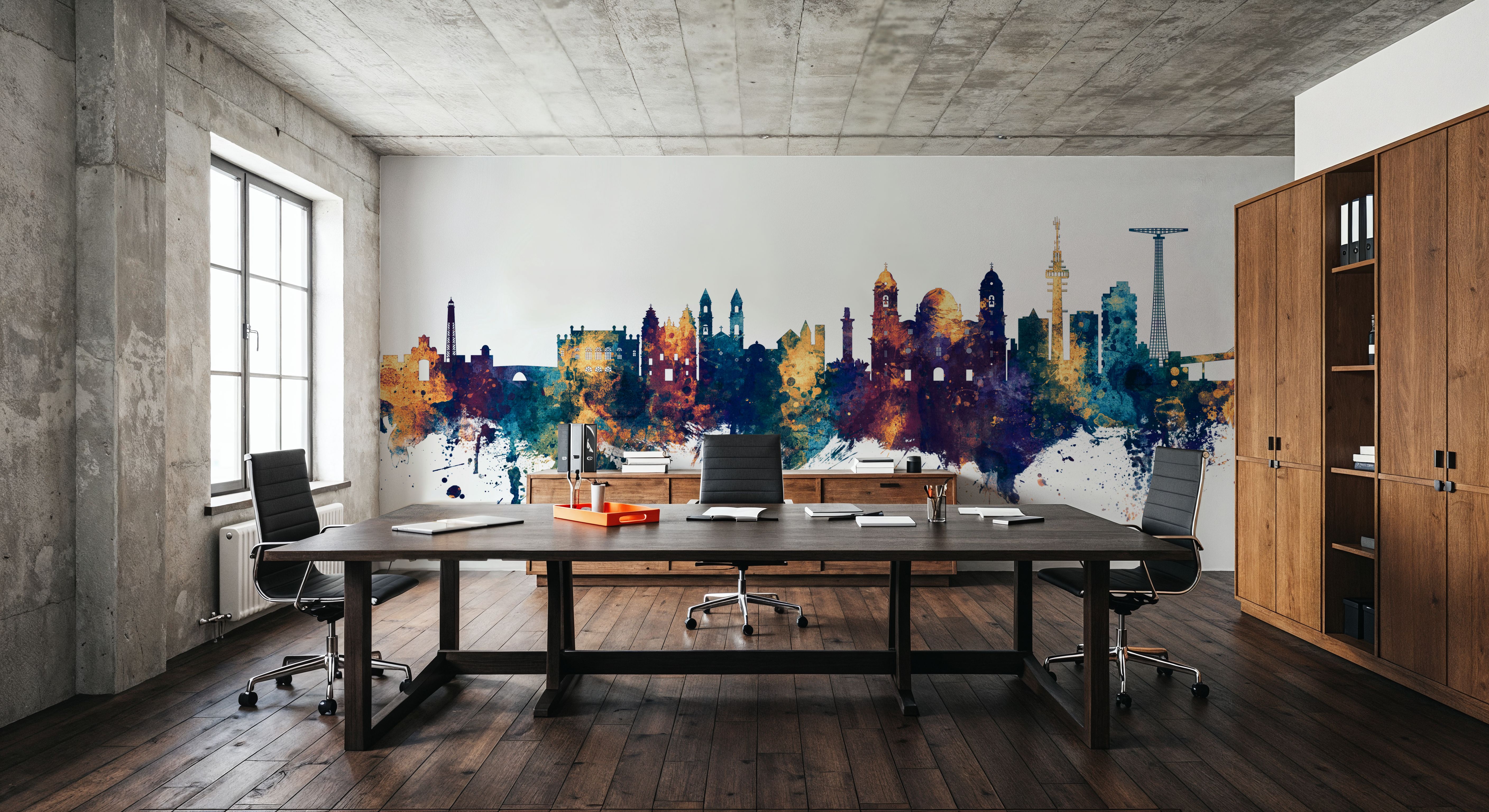 Cádiz Spain Skyline Blue & Bronze