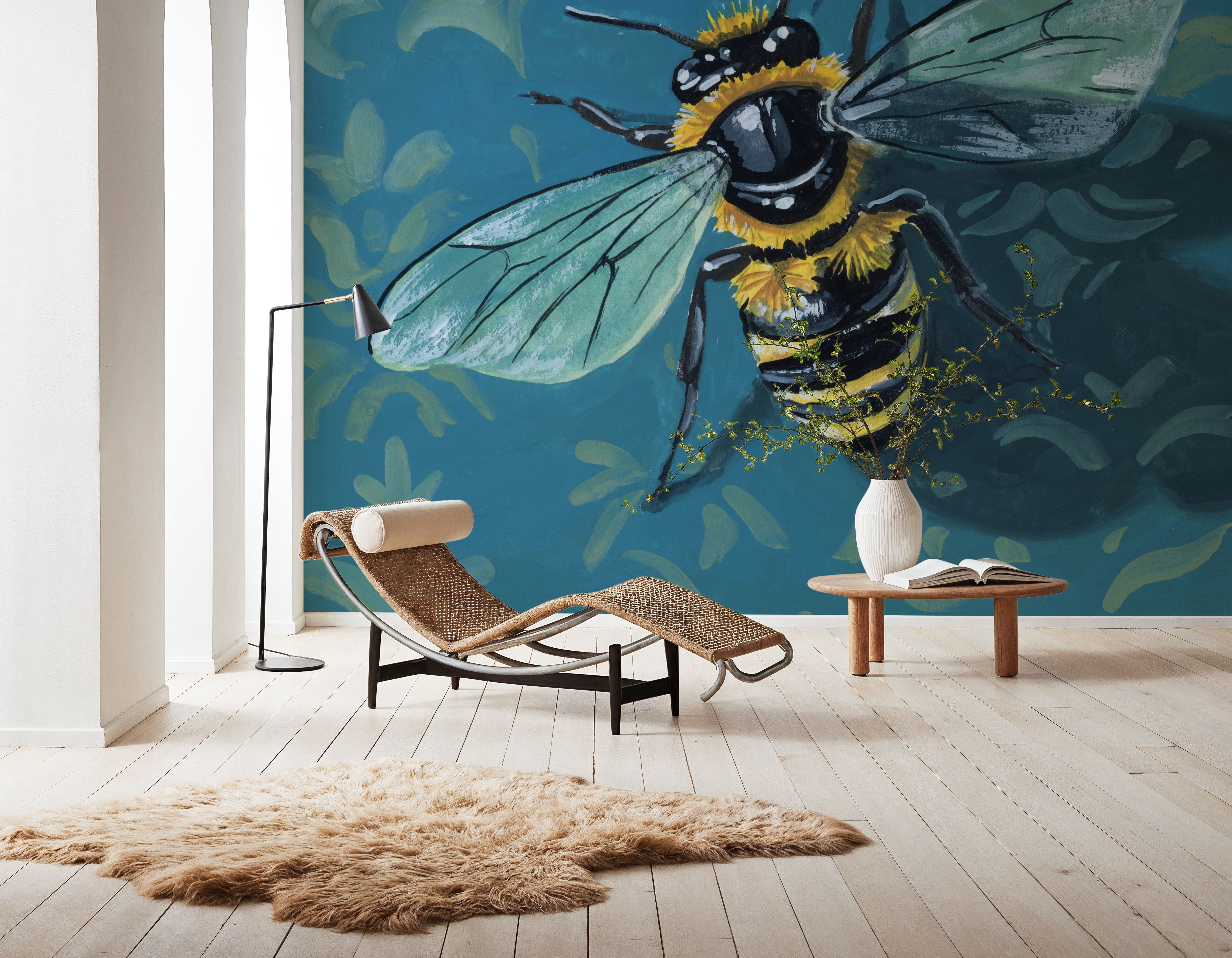 Bee on The Library Wall