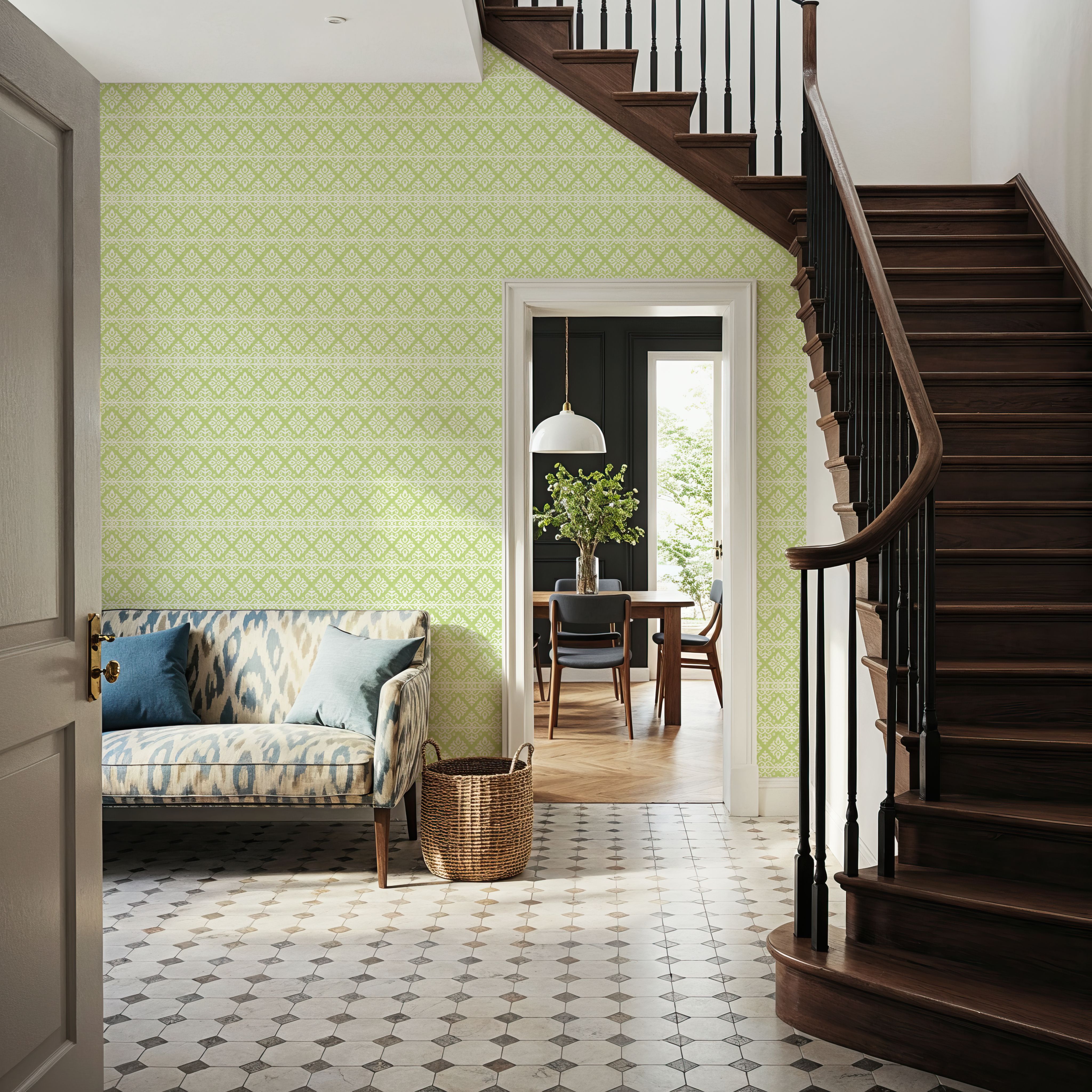 Amadora Squares Light Green