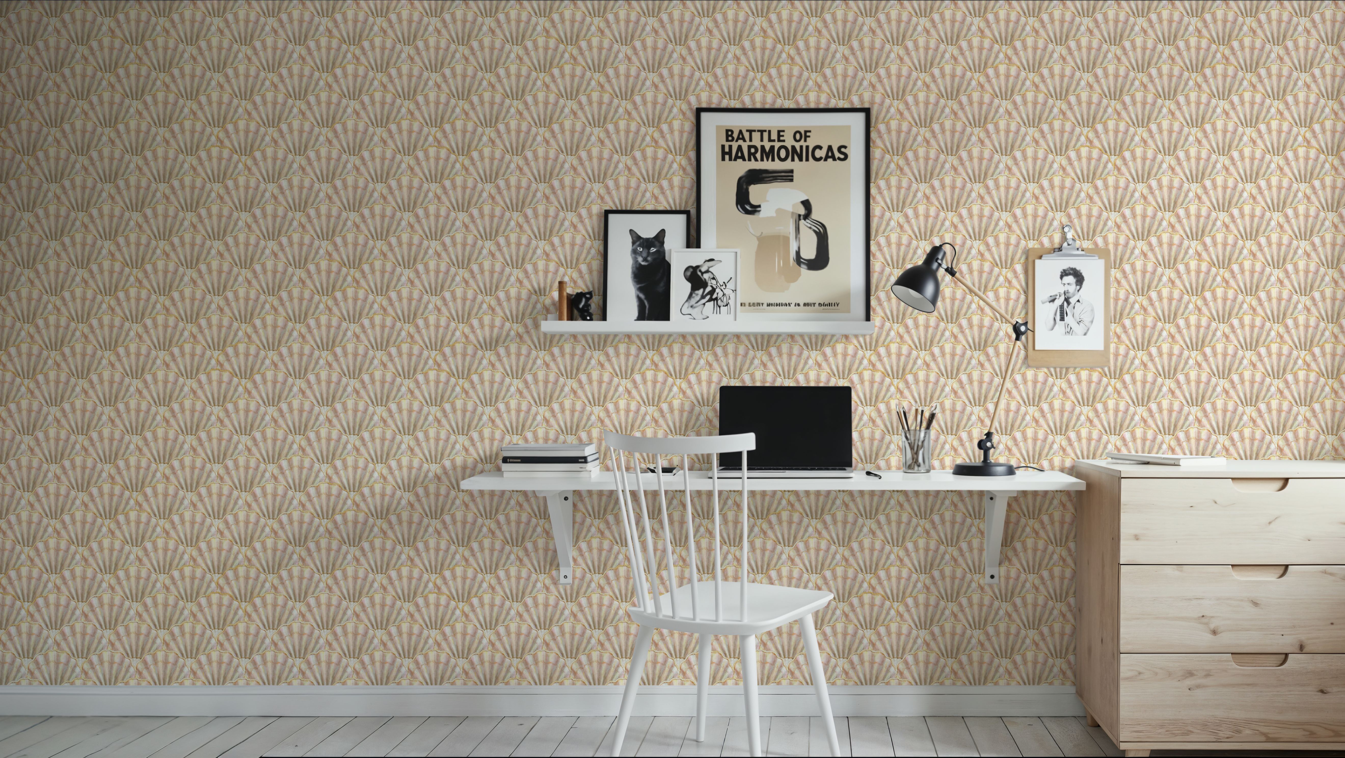 Mermaid Shells, Soft Pink