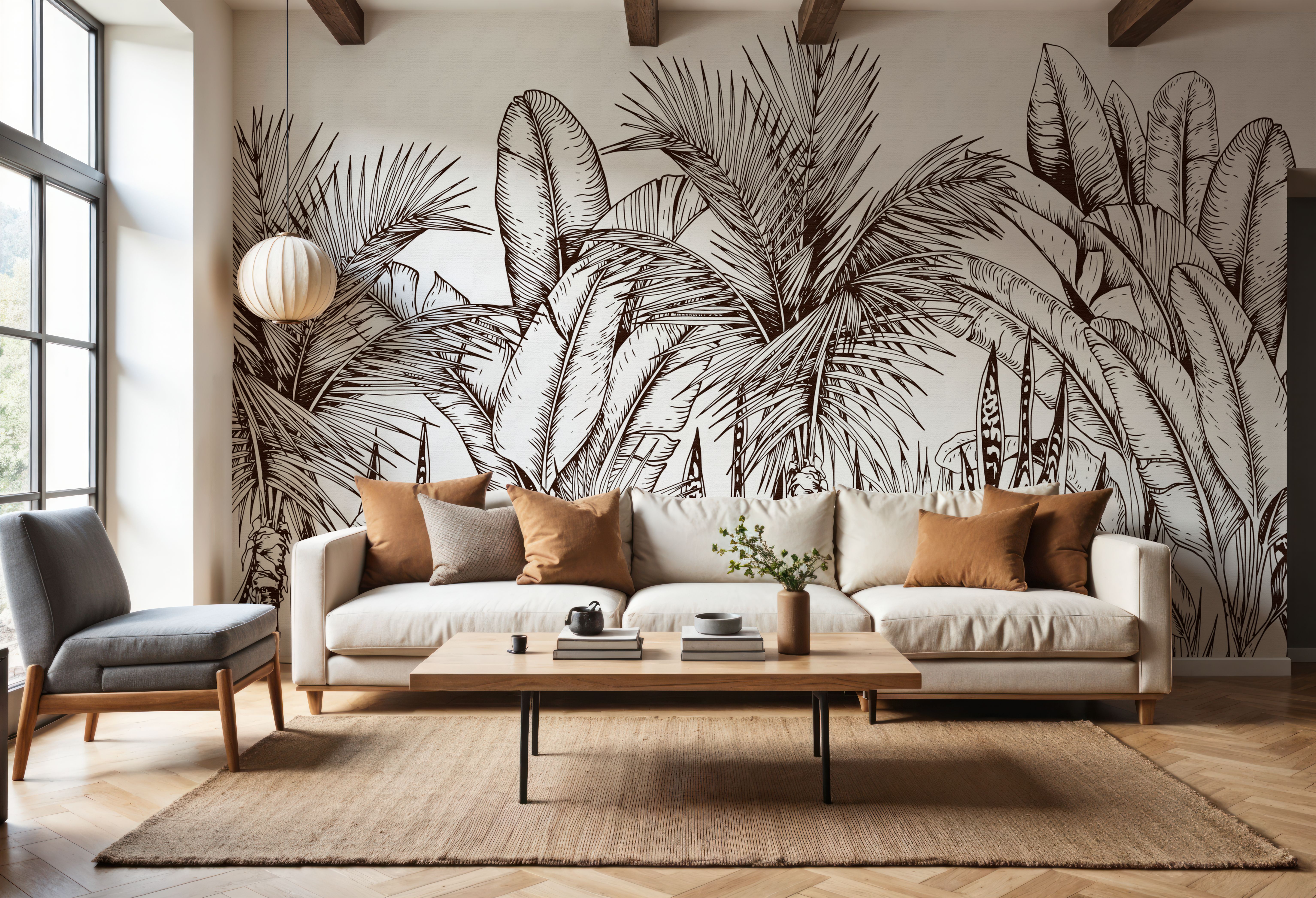 Tropical Palm Forest, Wallpaper