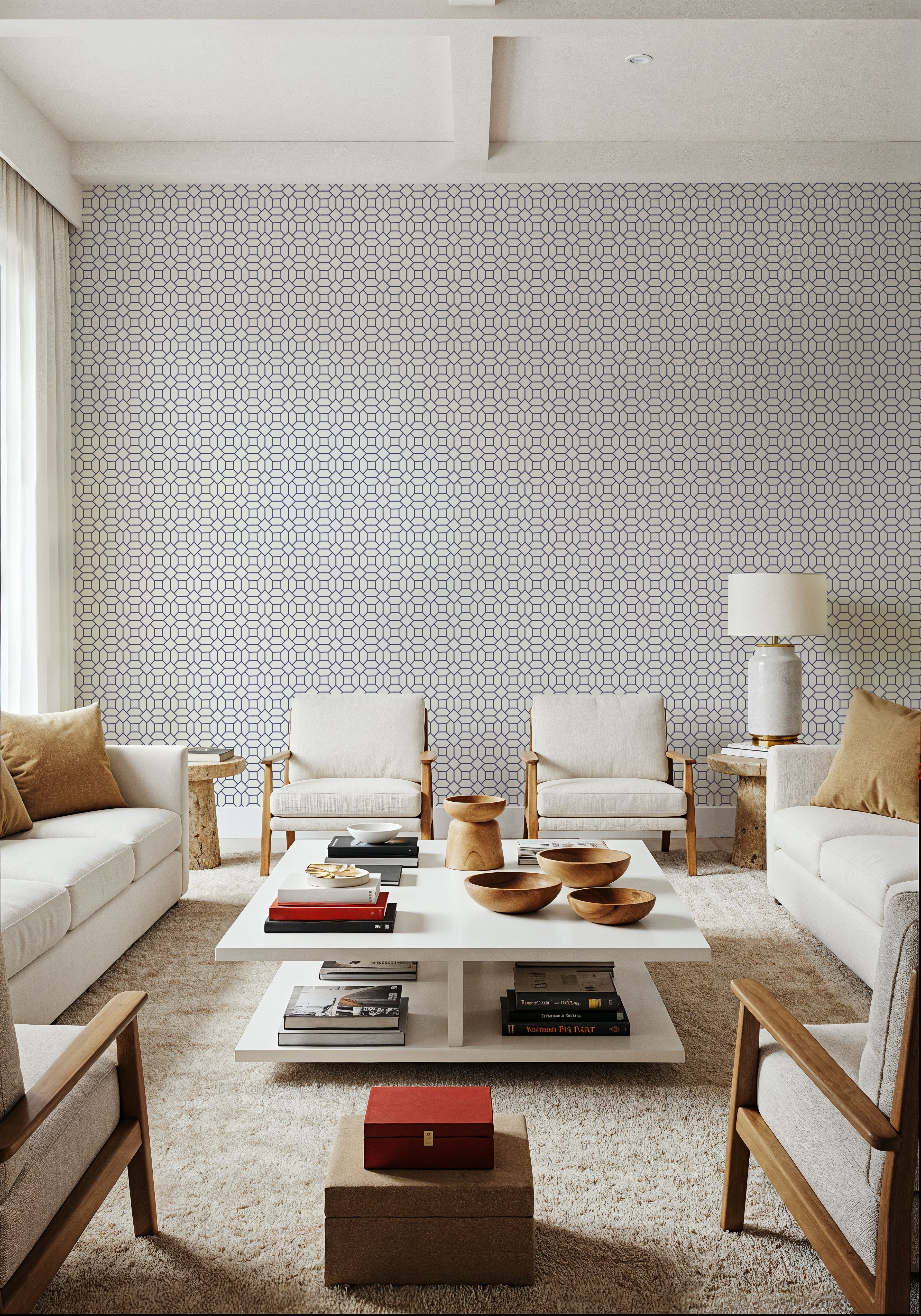 Maison Geometric, Wallpaper