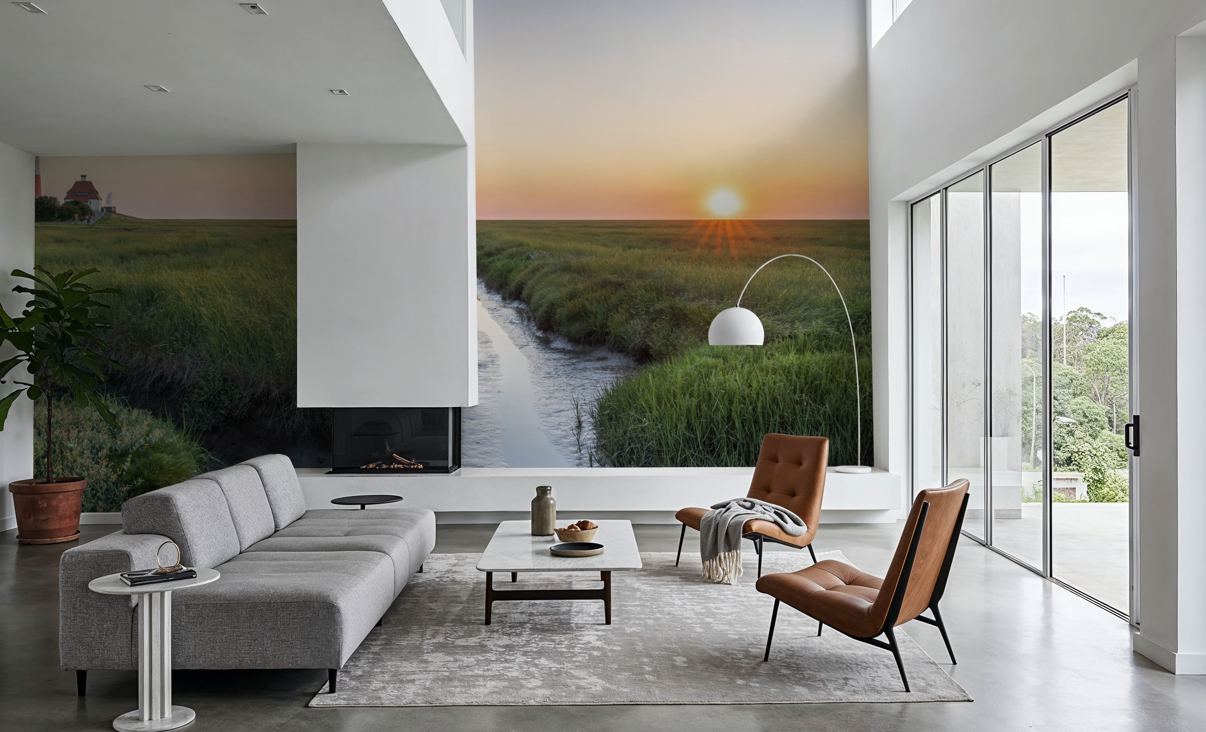 Westerheversand Sunset Panorama