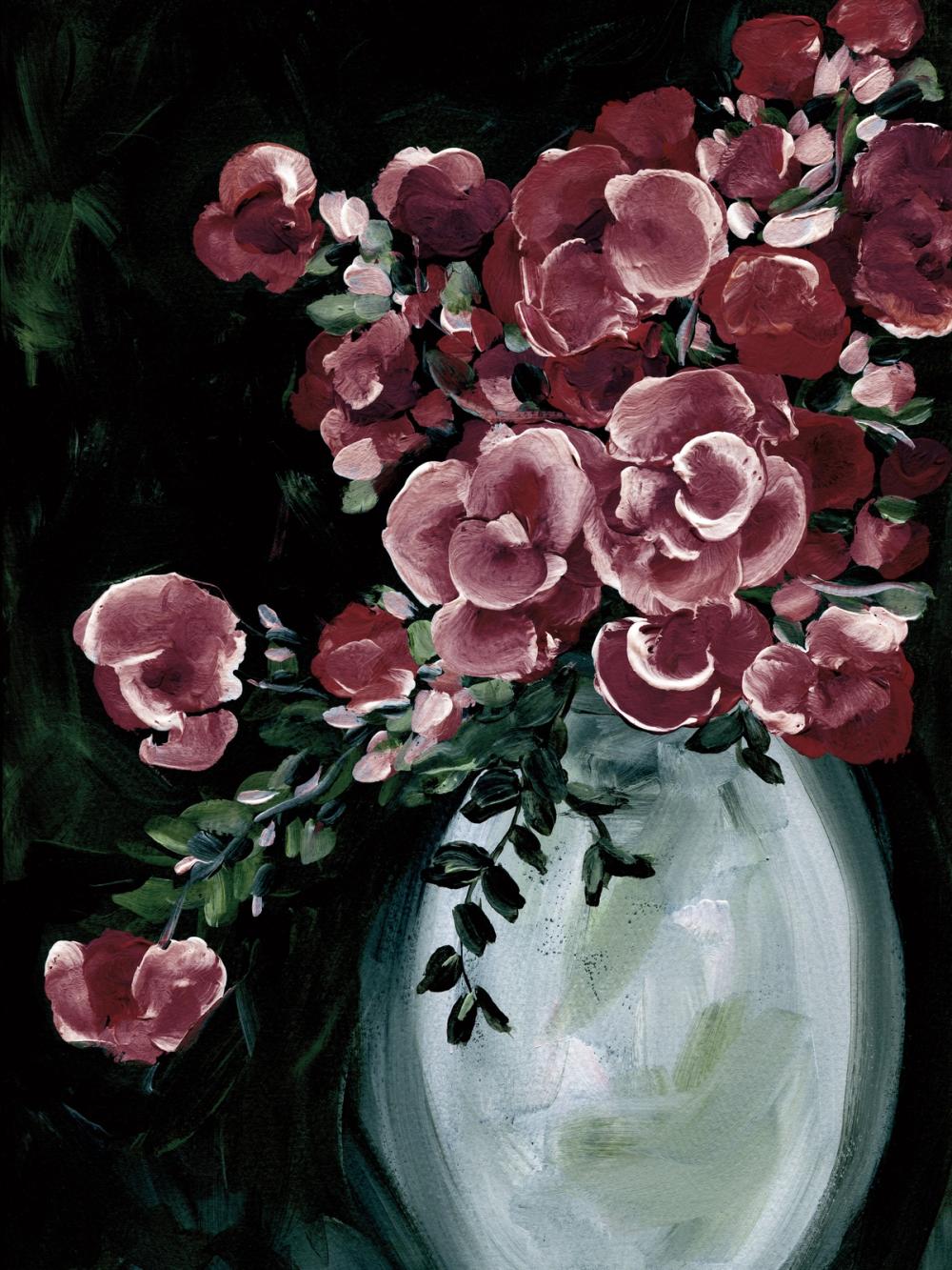 Botanical Elegance Burgundy II