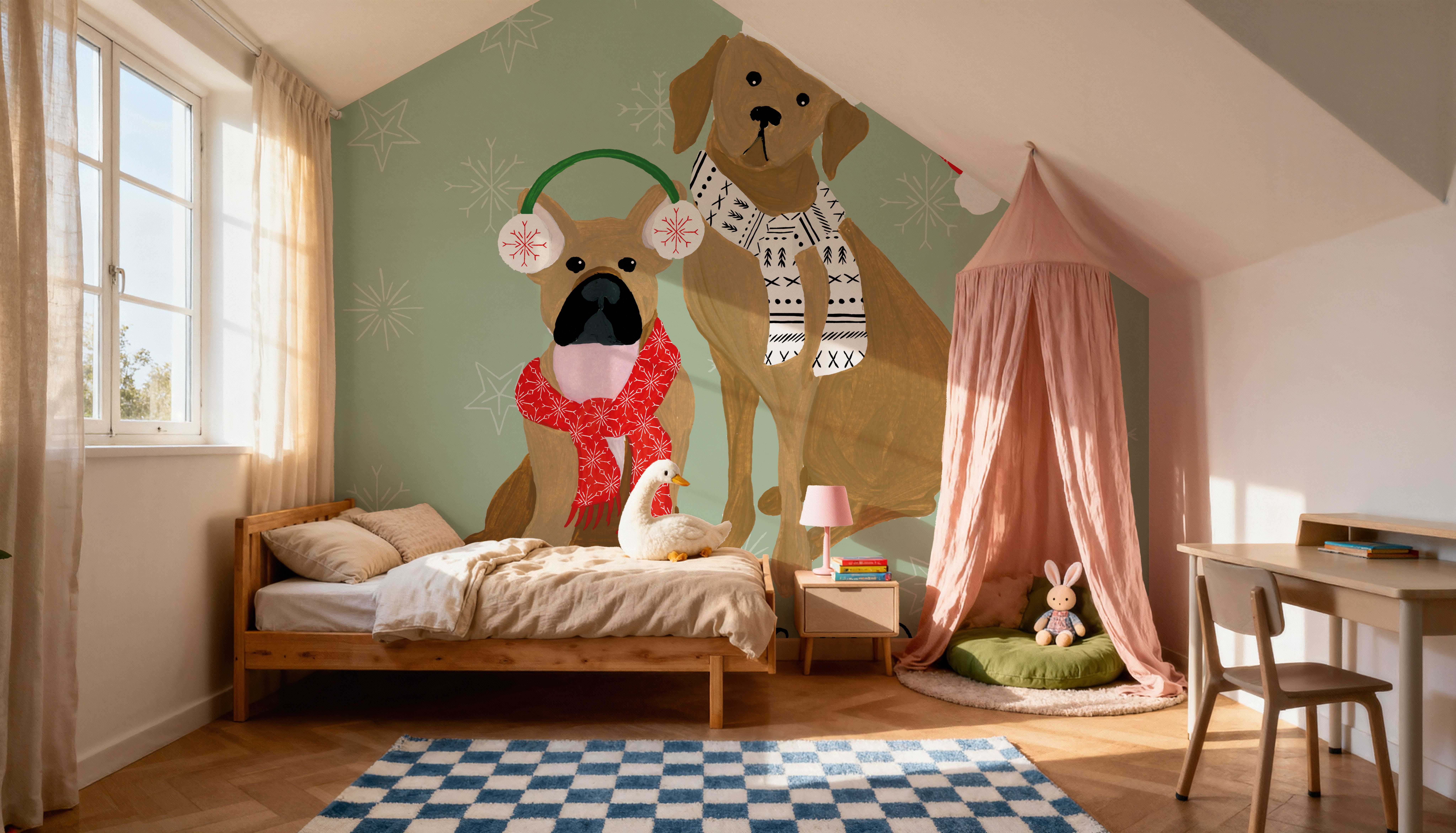 Puppy It's Cold Outside II, Wallpaper