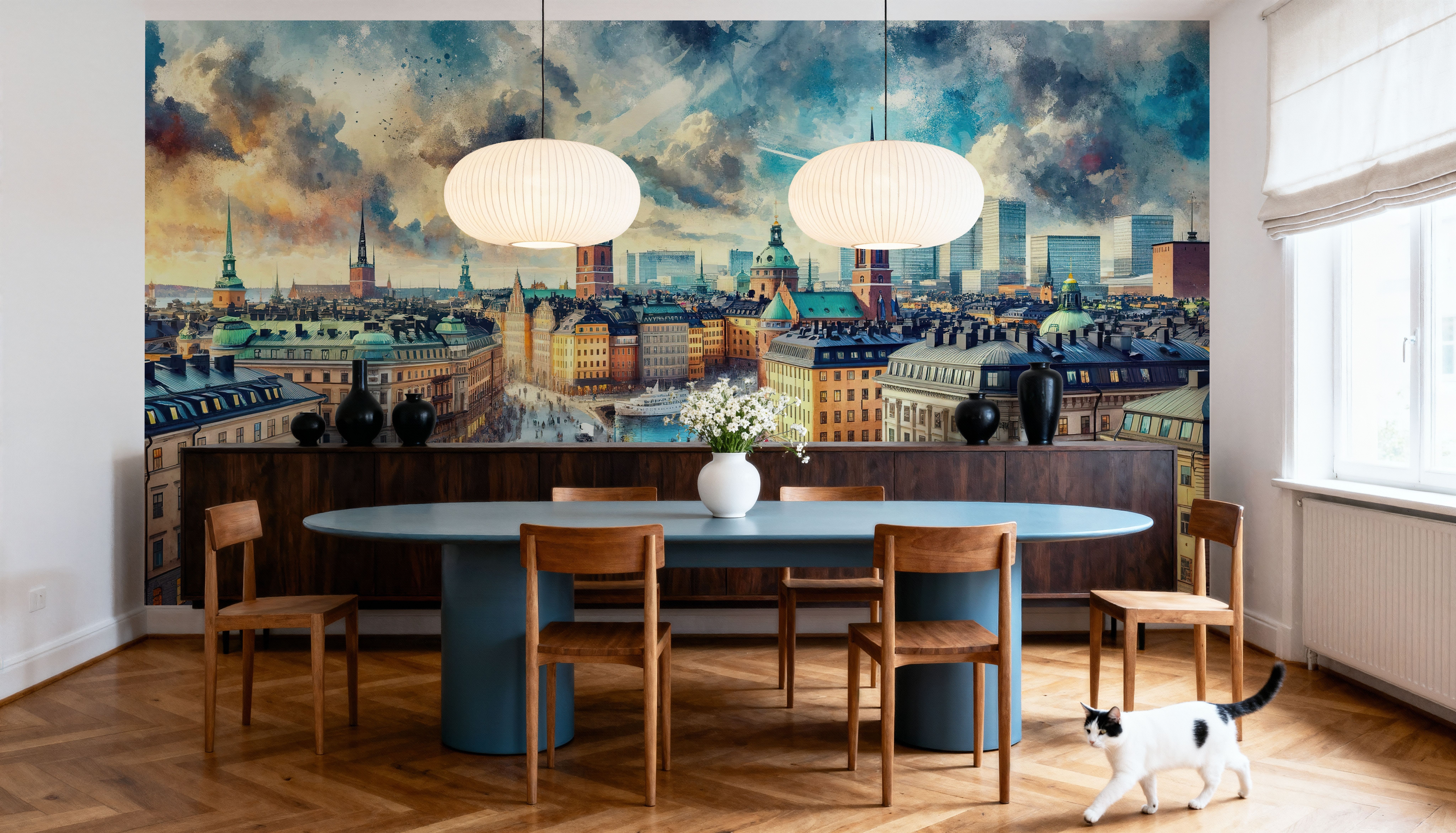 Watercolor Stockholm Sweden