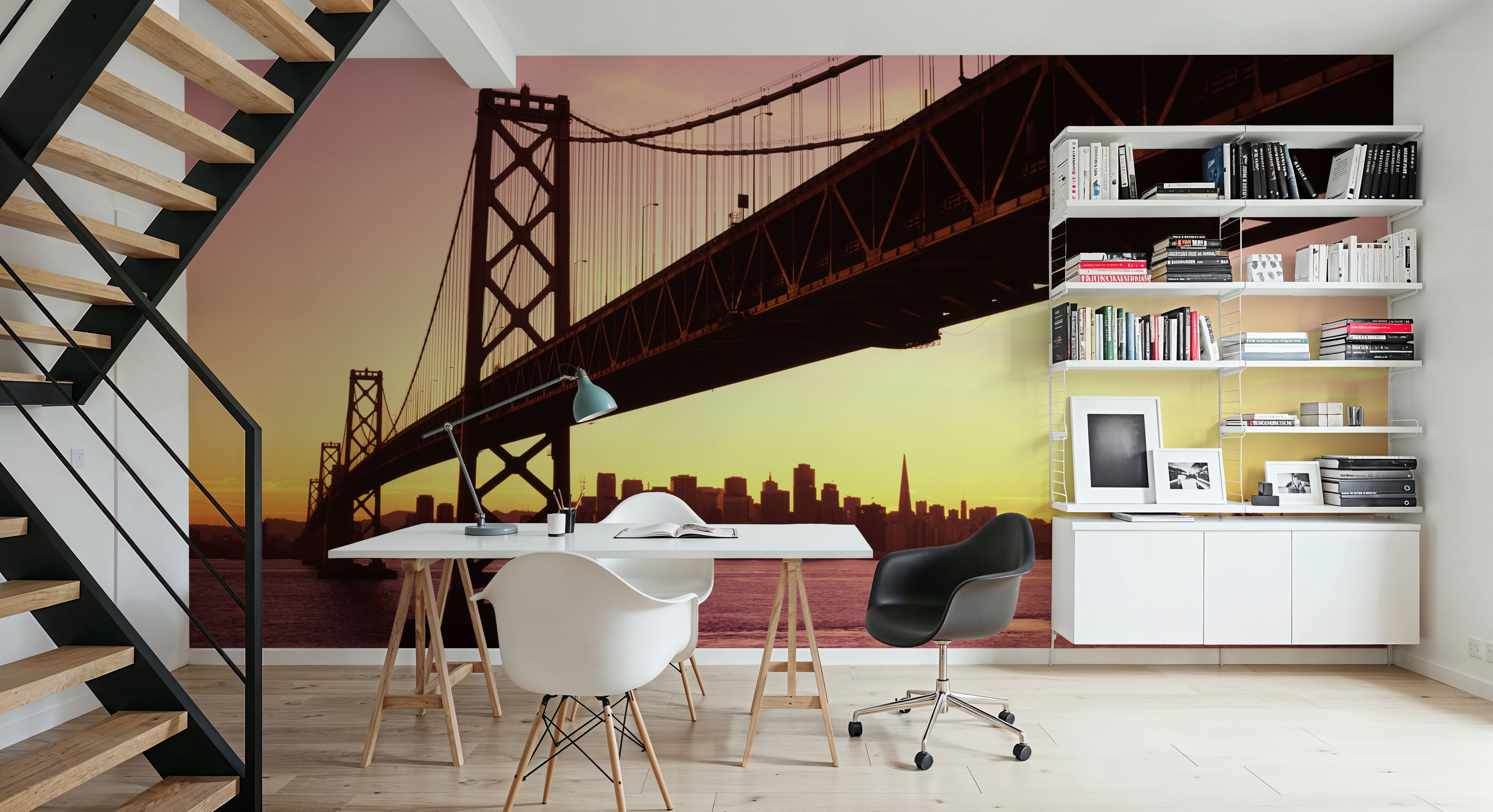 Sunset Silhouette Bridge