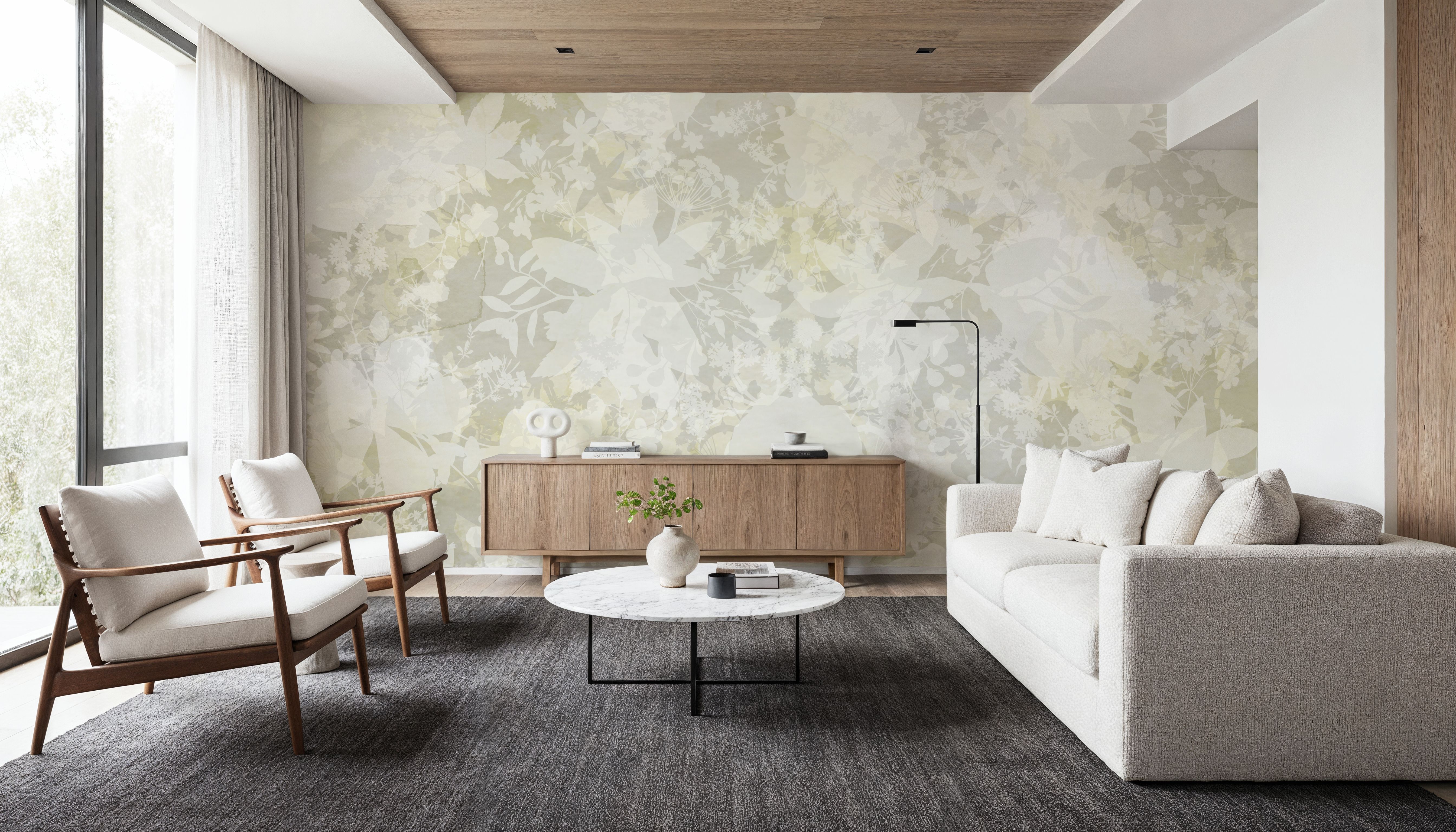 Flower Silhouette Yellow