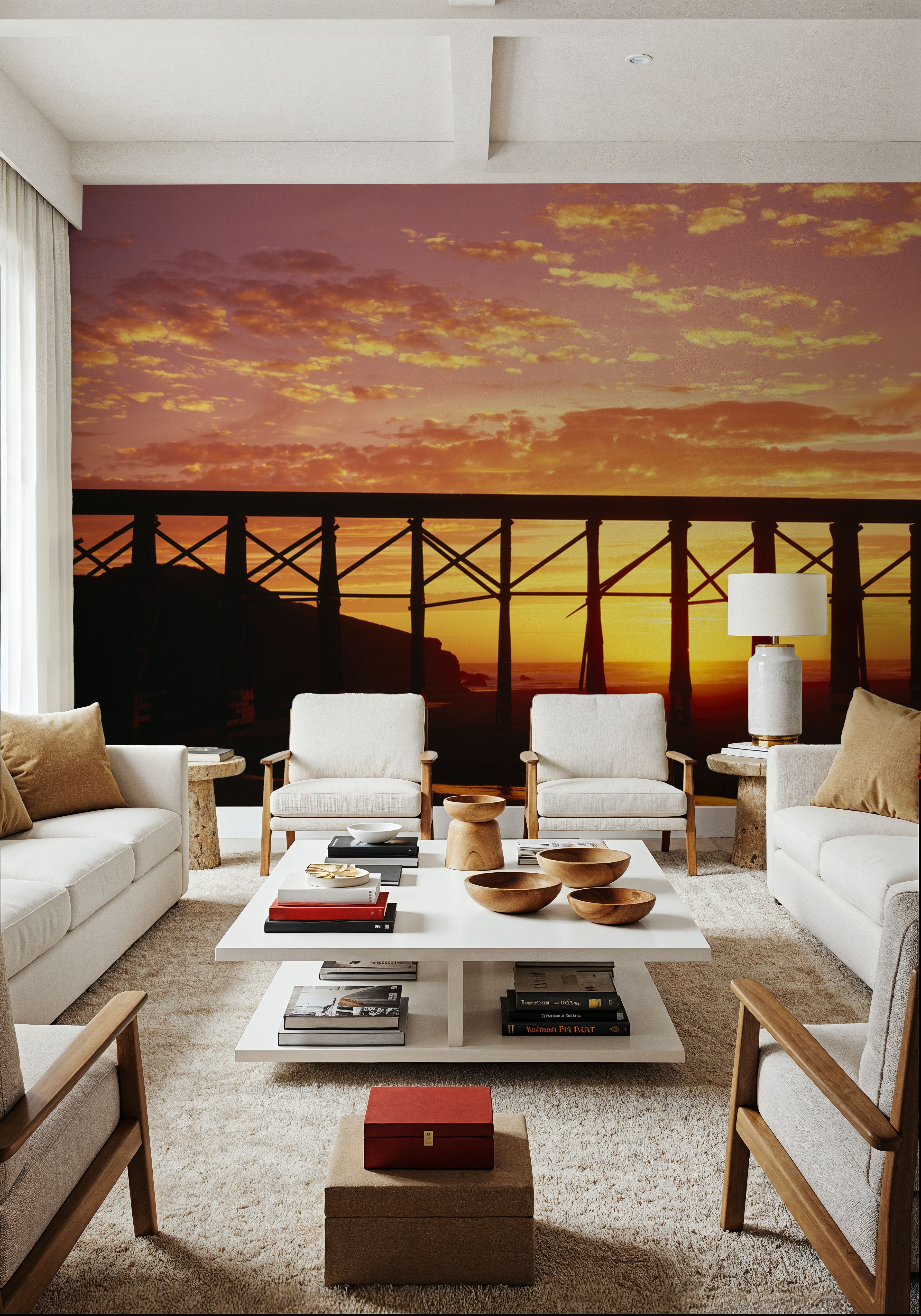 Sunset Pier Silhouette