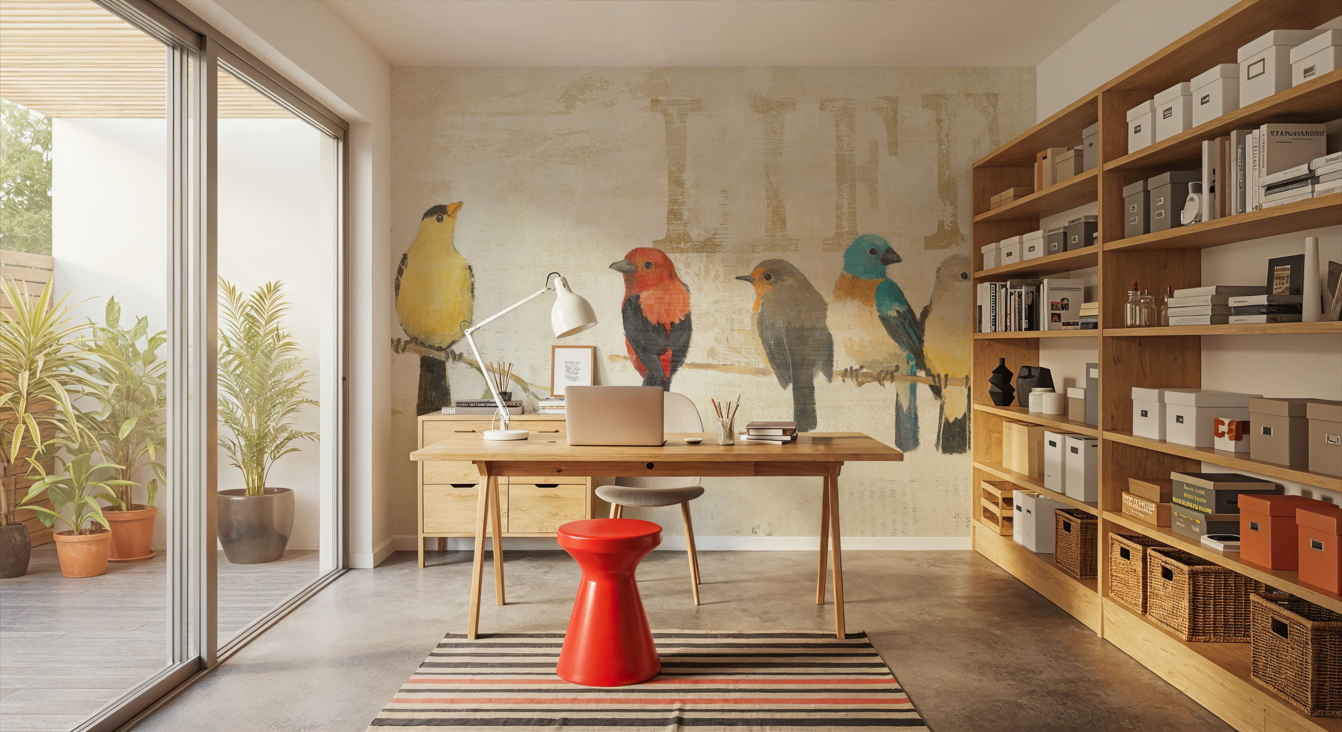 Adoration of the Magpie Panel II, Papier peint