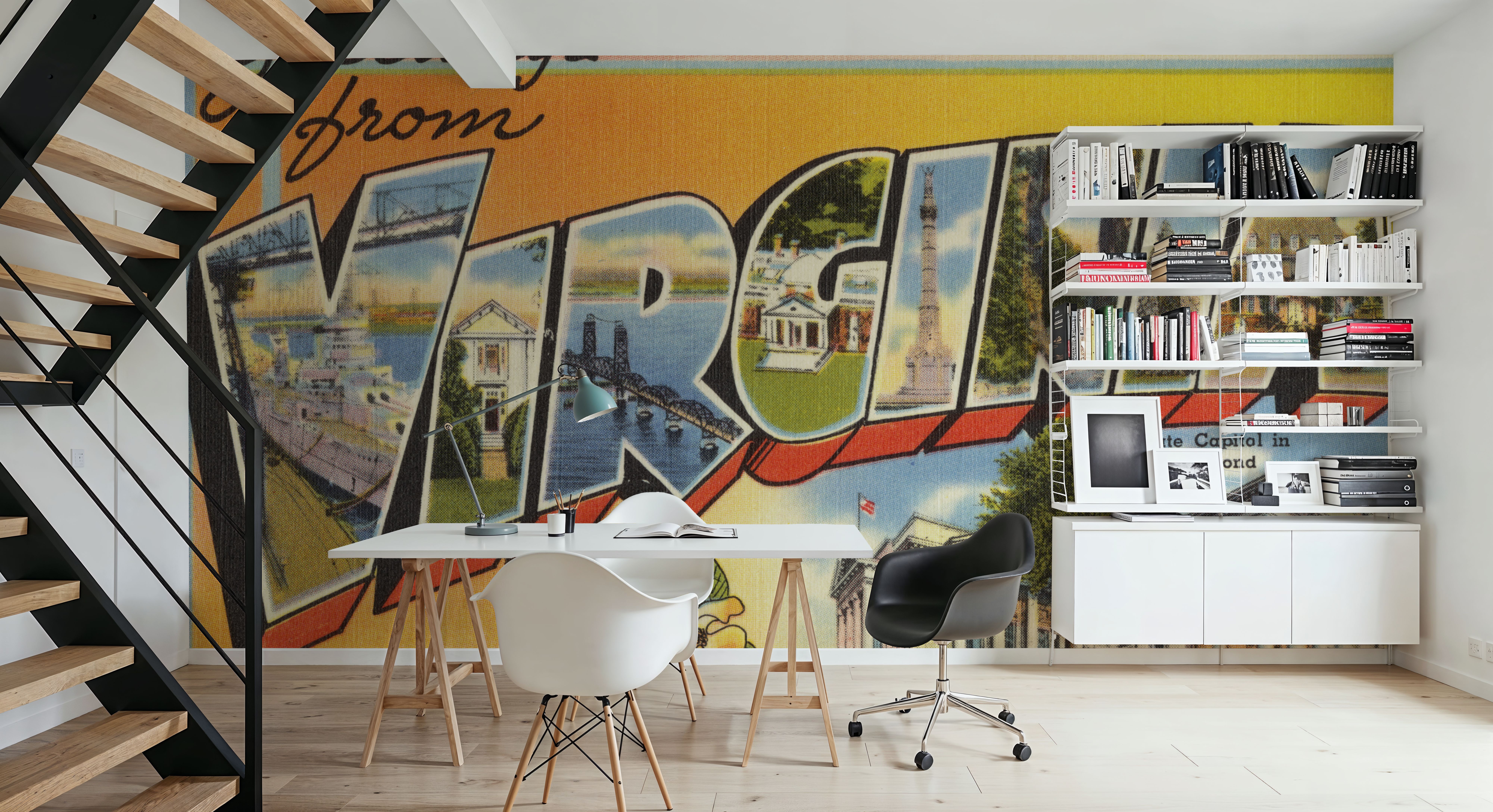 Greetings from Virginia - Screenprint Postcard