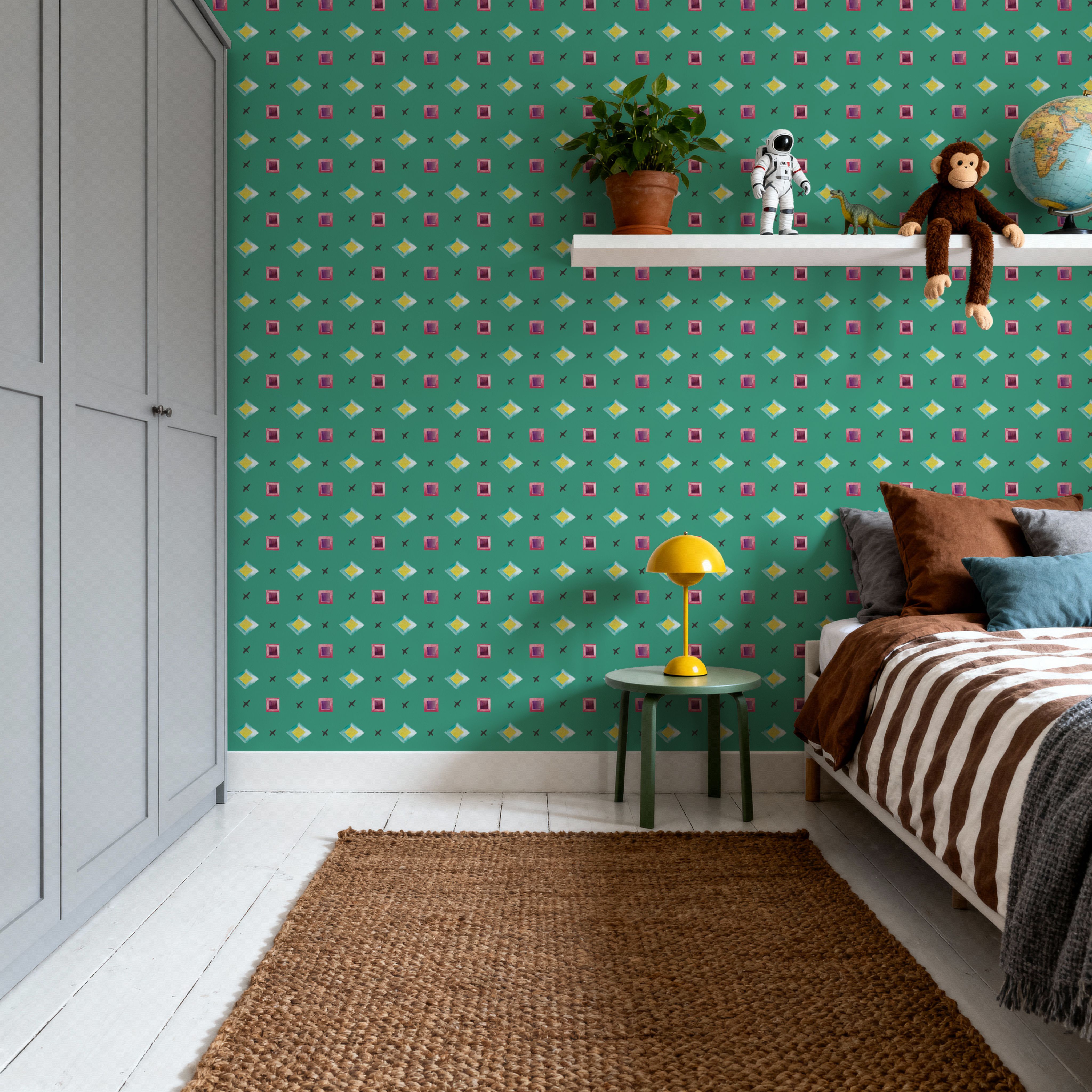 Boho Symbols Green