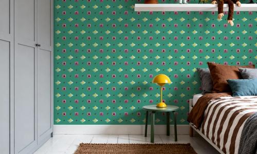 Boho Symbols Green