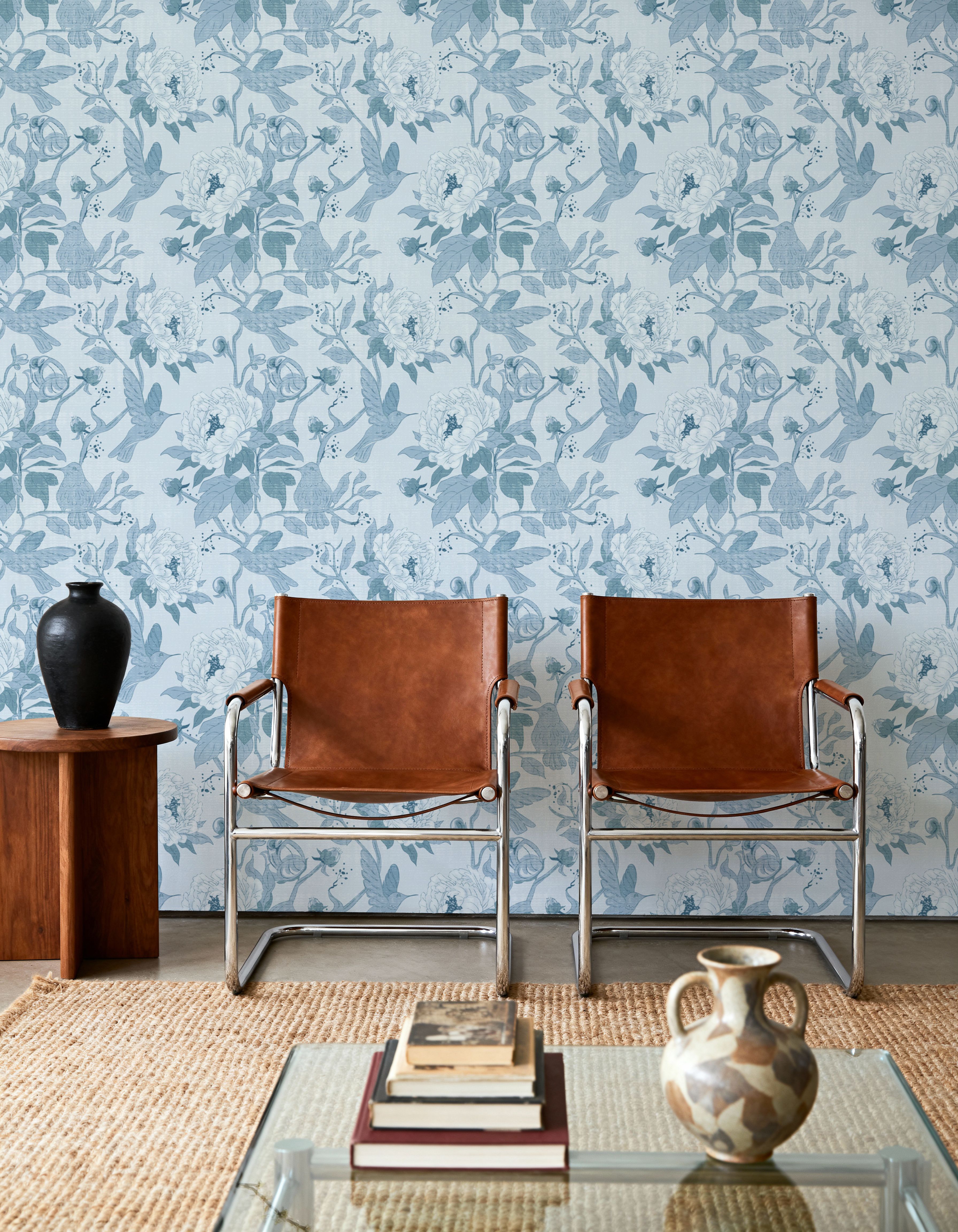 Peony Toile, Sky
