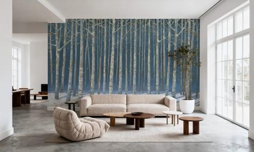 Shimmering Birches